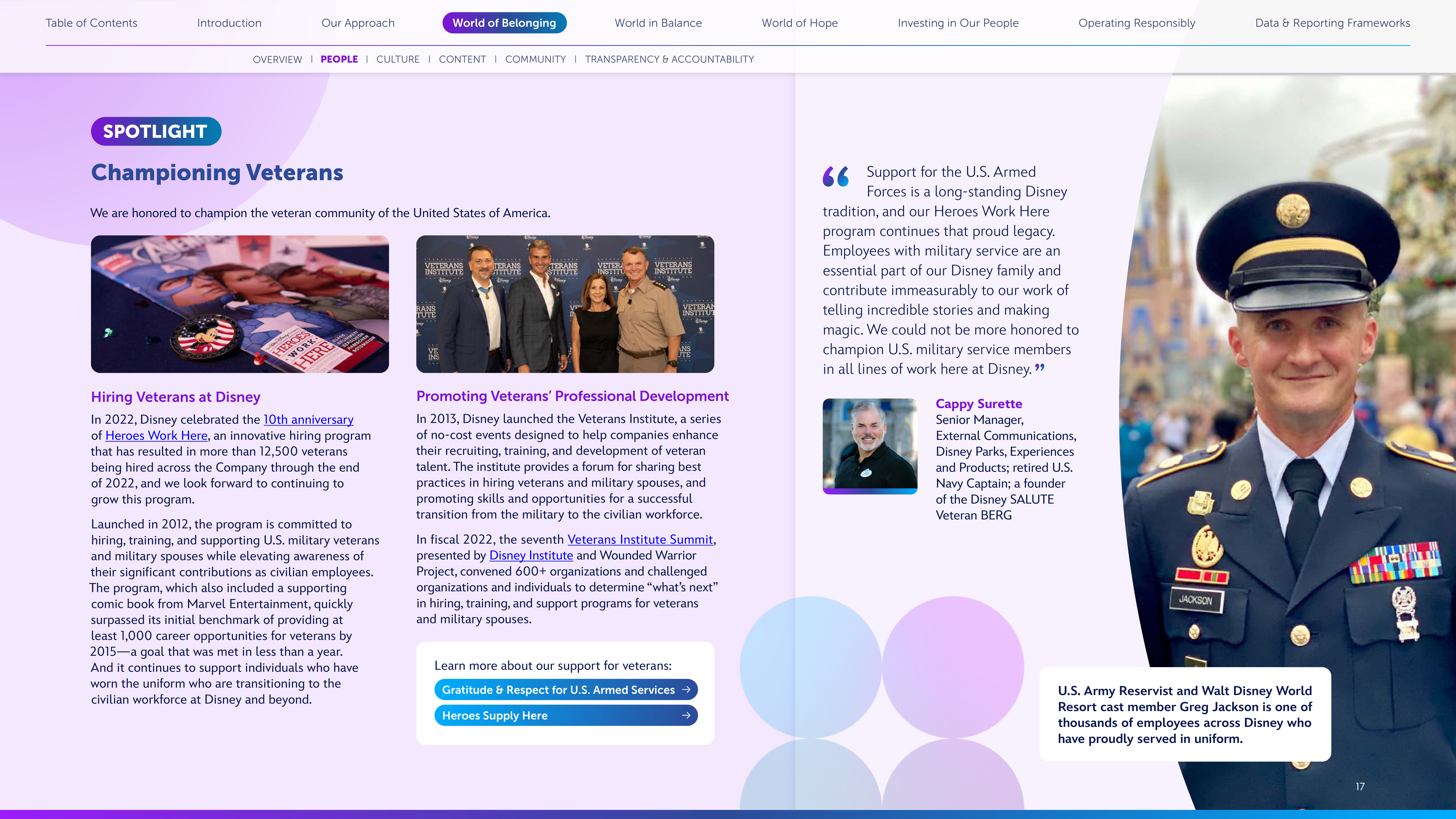 Disney Corporate Social Responsibility Report — page 17