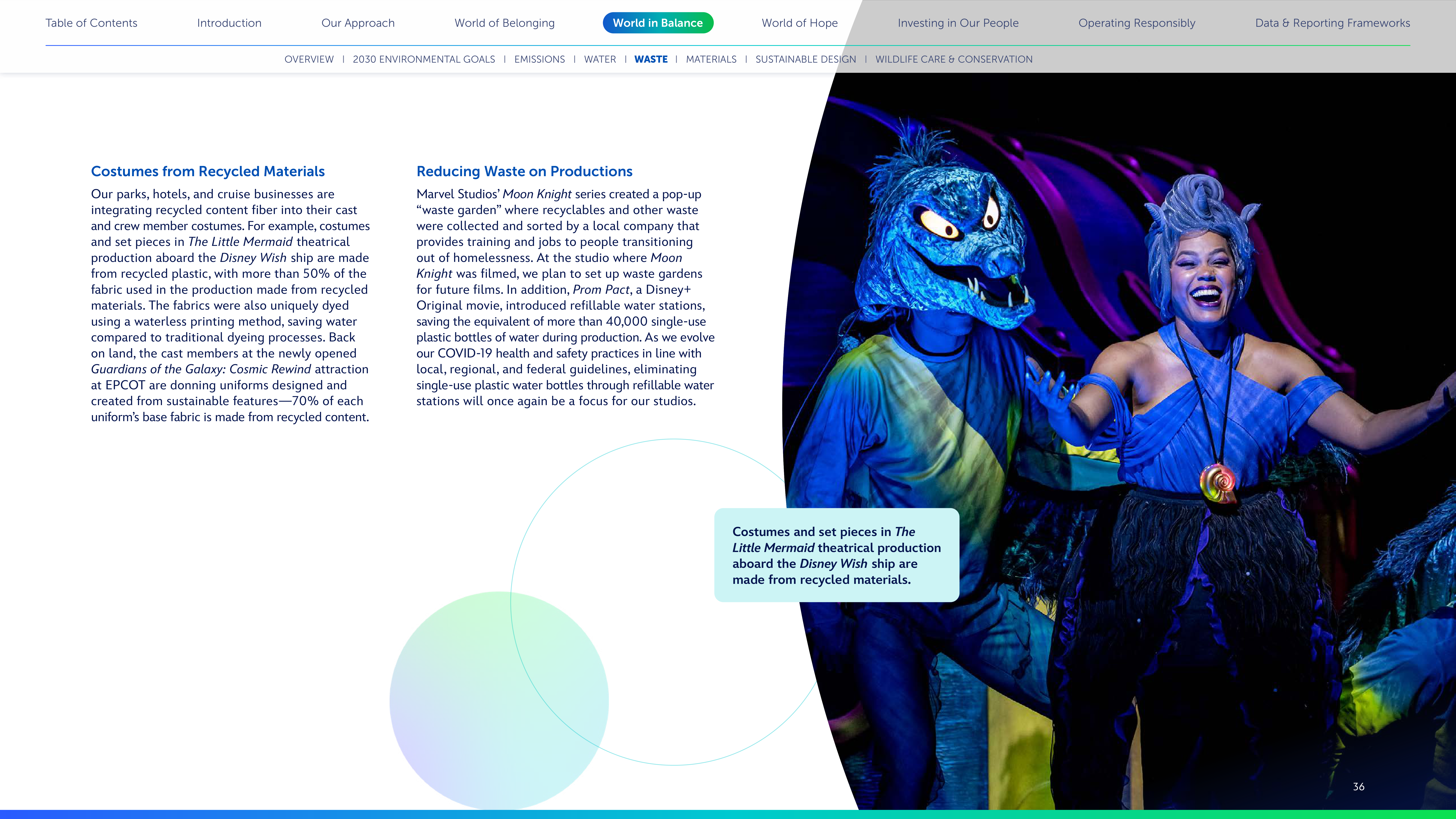 Disney Corporate Social Responsibility Report — page 36