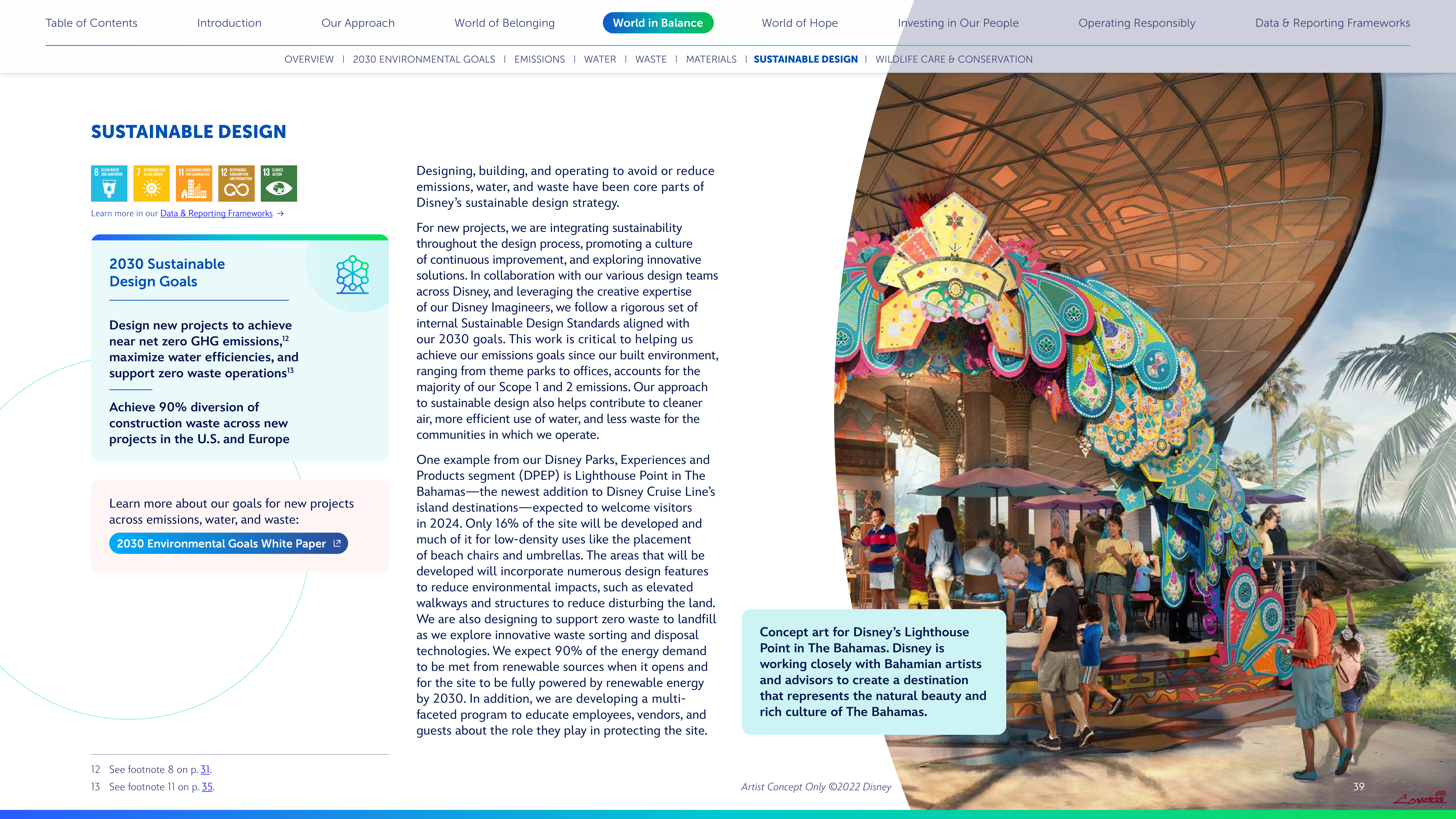 Disney Corporate Social Responsibility Report — page 39