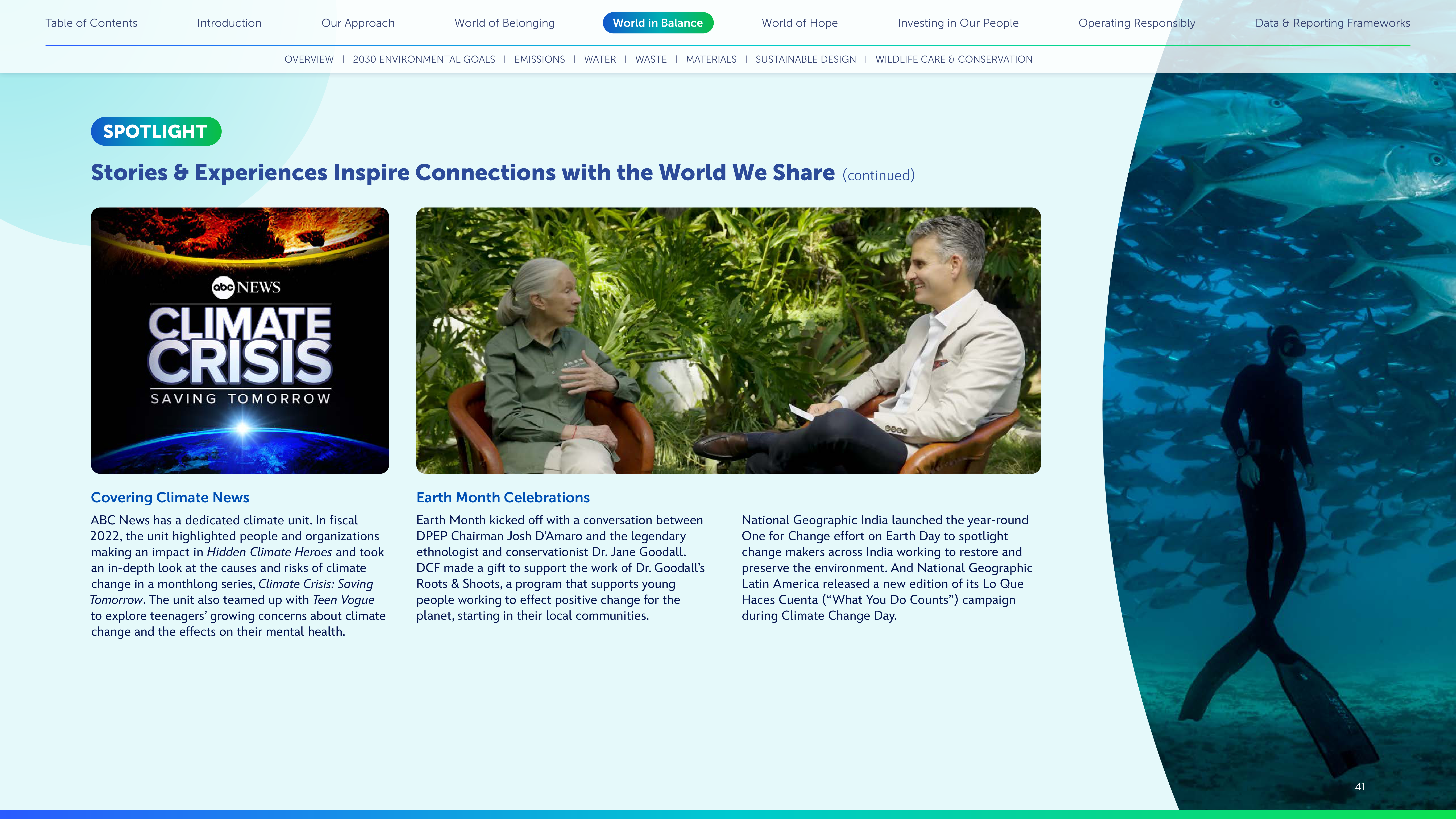 Disney Corporate Social Responsibility Report — page 41