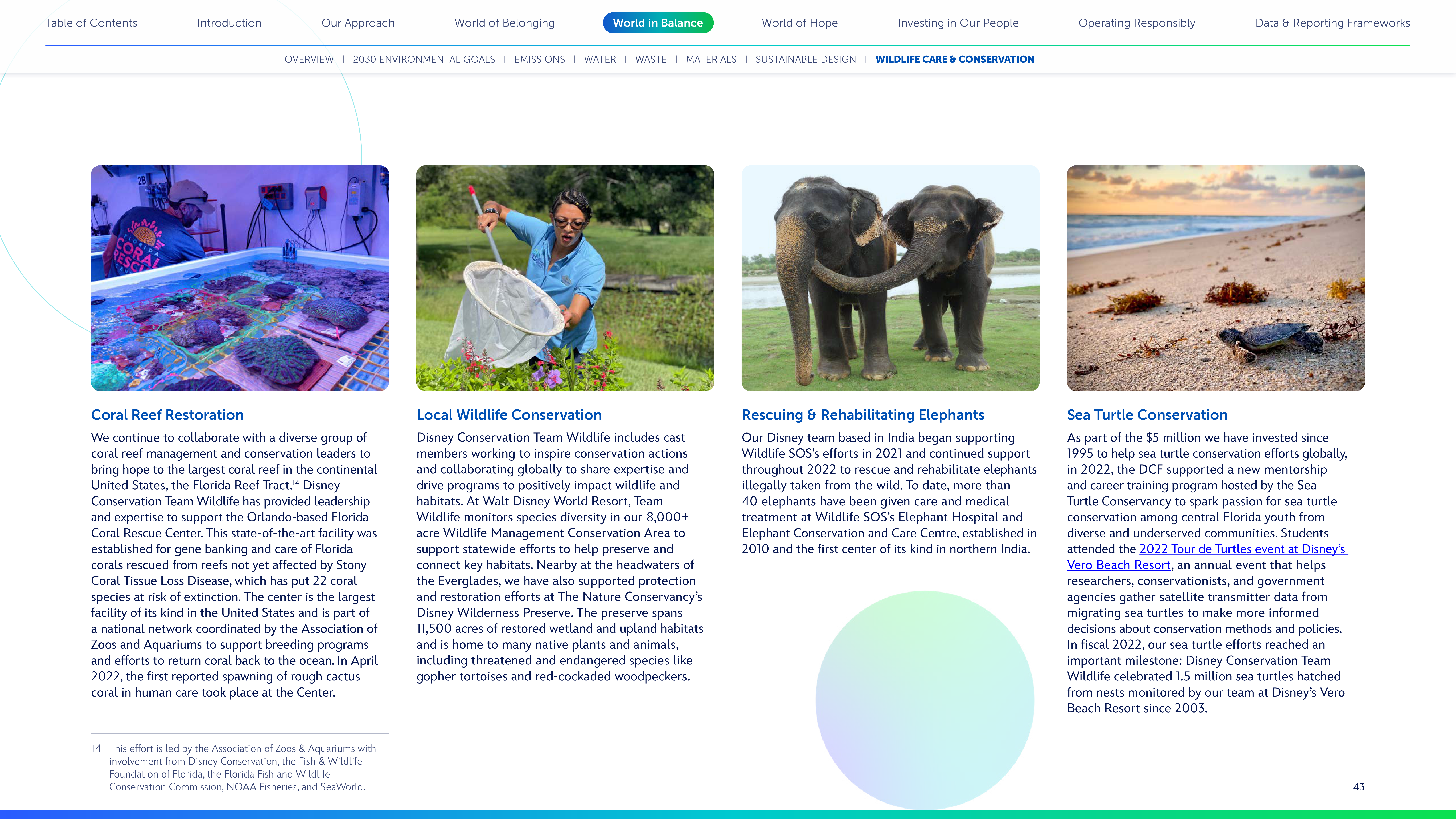 Disney Corporate Social Responsibility Report — page 43