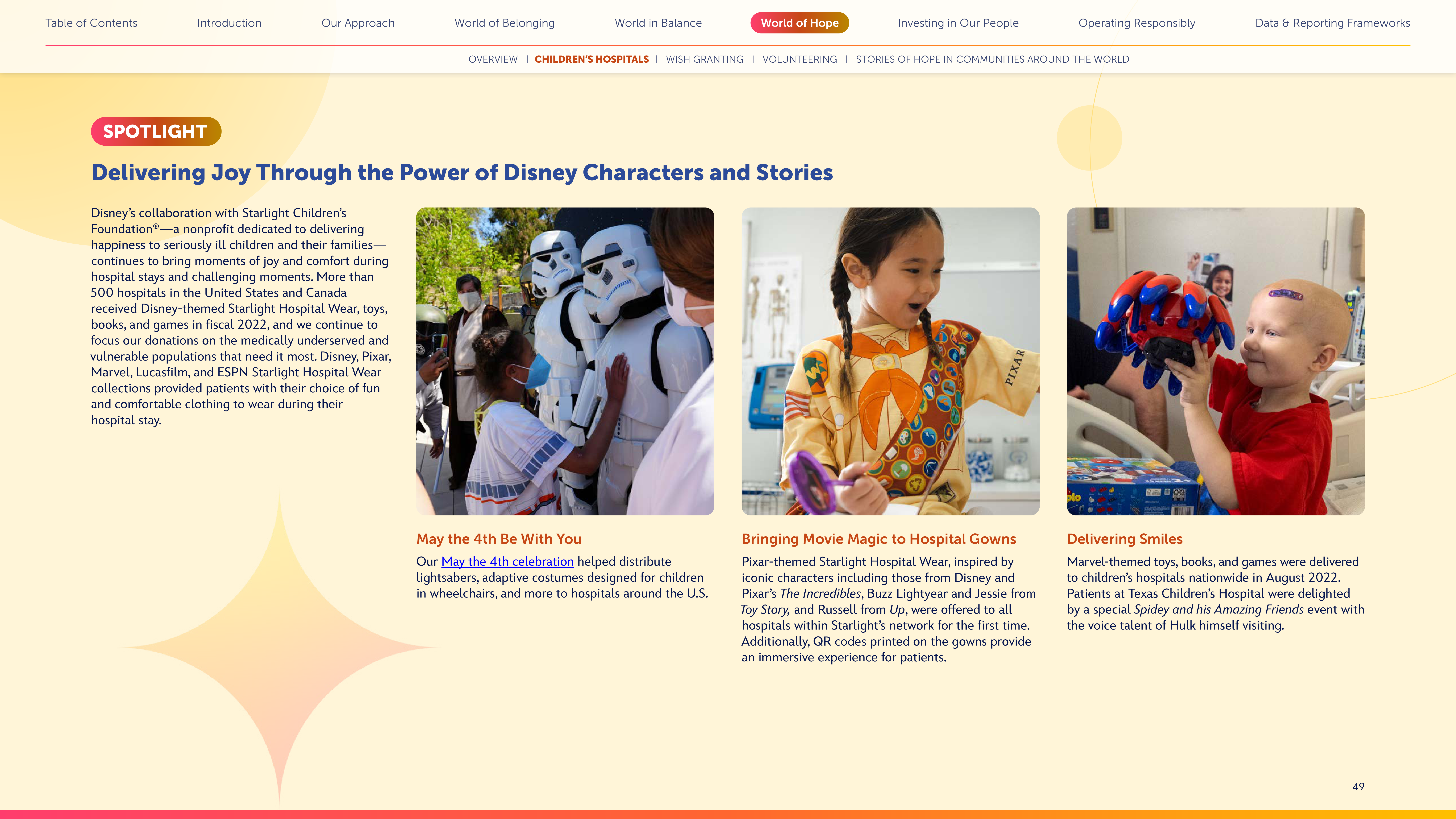 Disney Corporate Social Responsibility Report — page 49