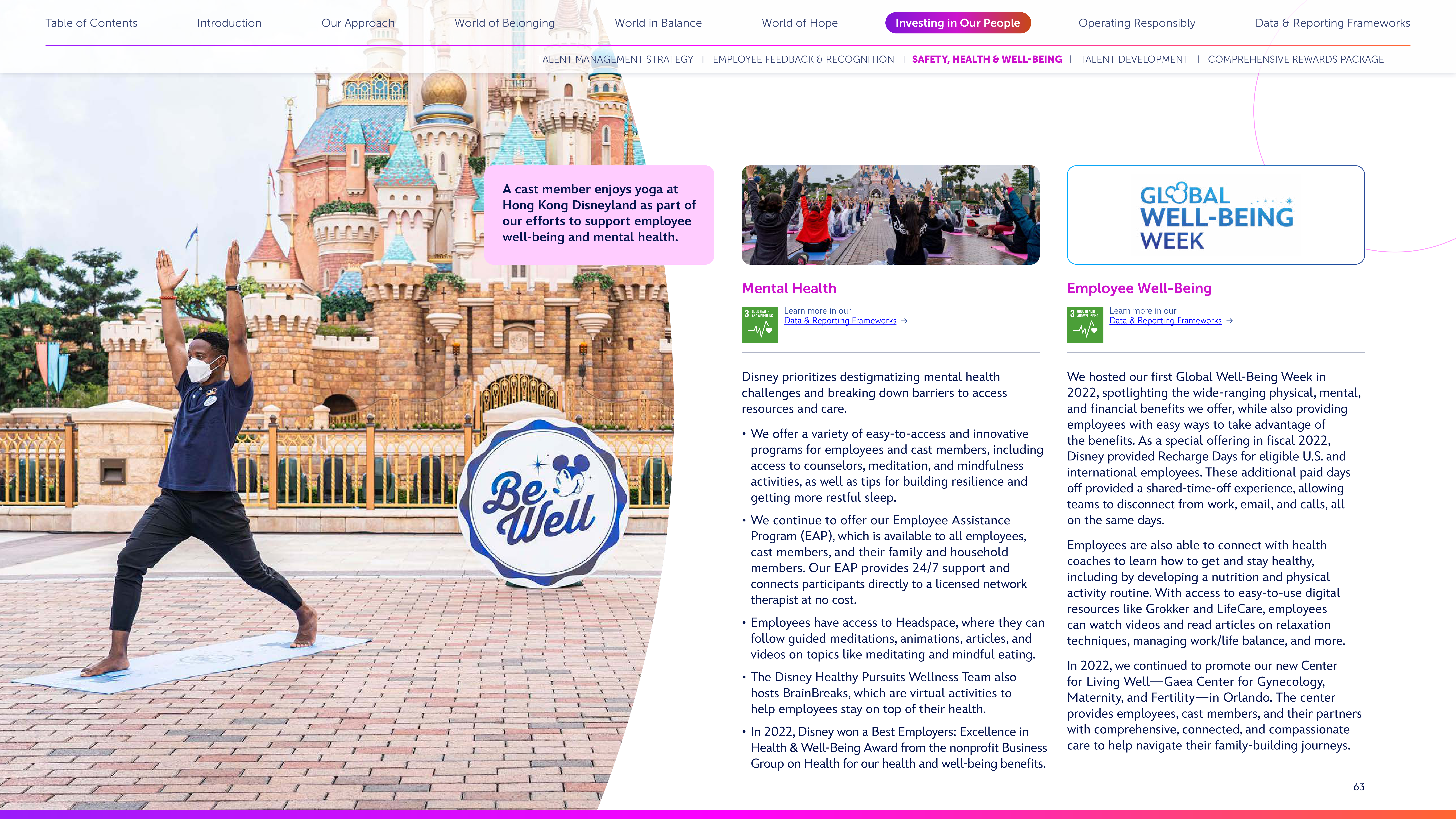 Disney Corporate Social Responsibility Report — page 63