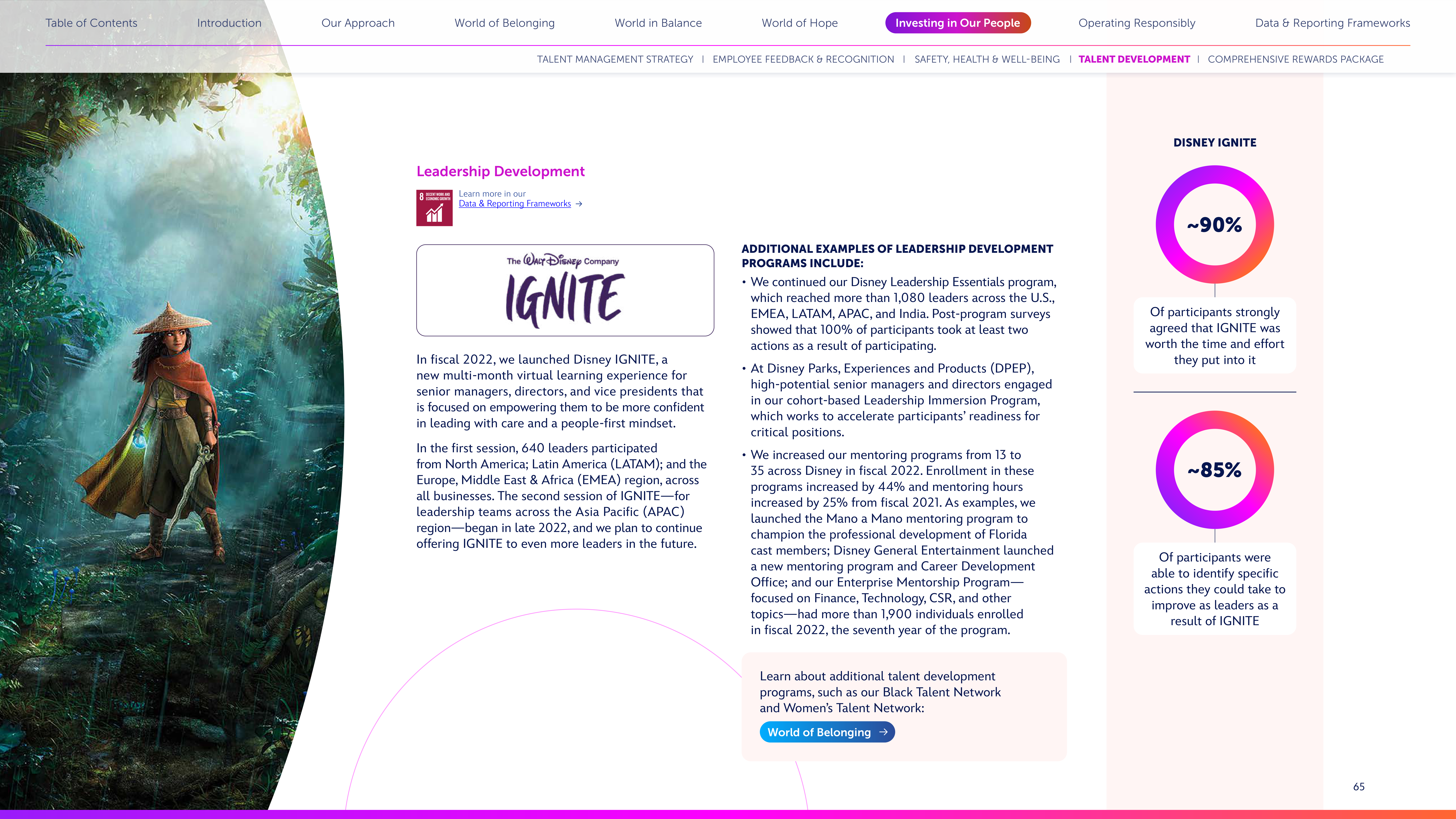 Disney Corporate Social Responsibility Report — page 65