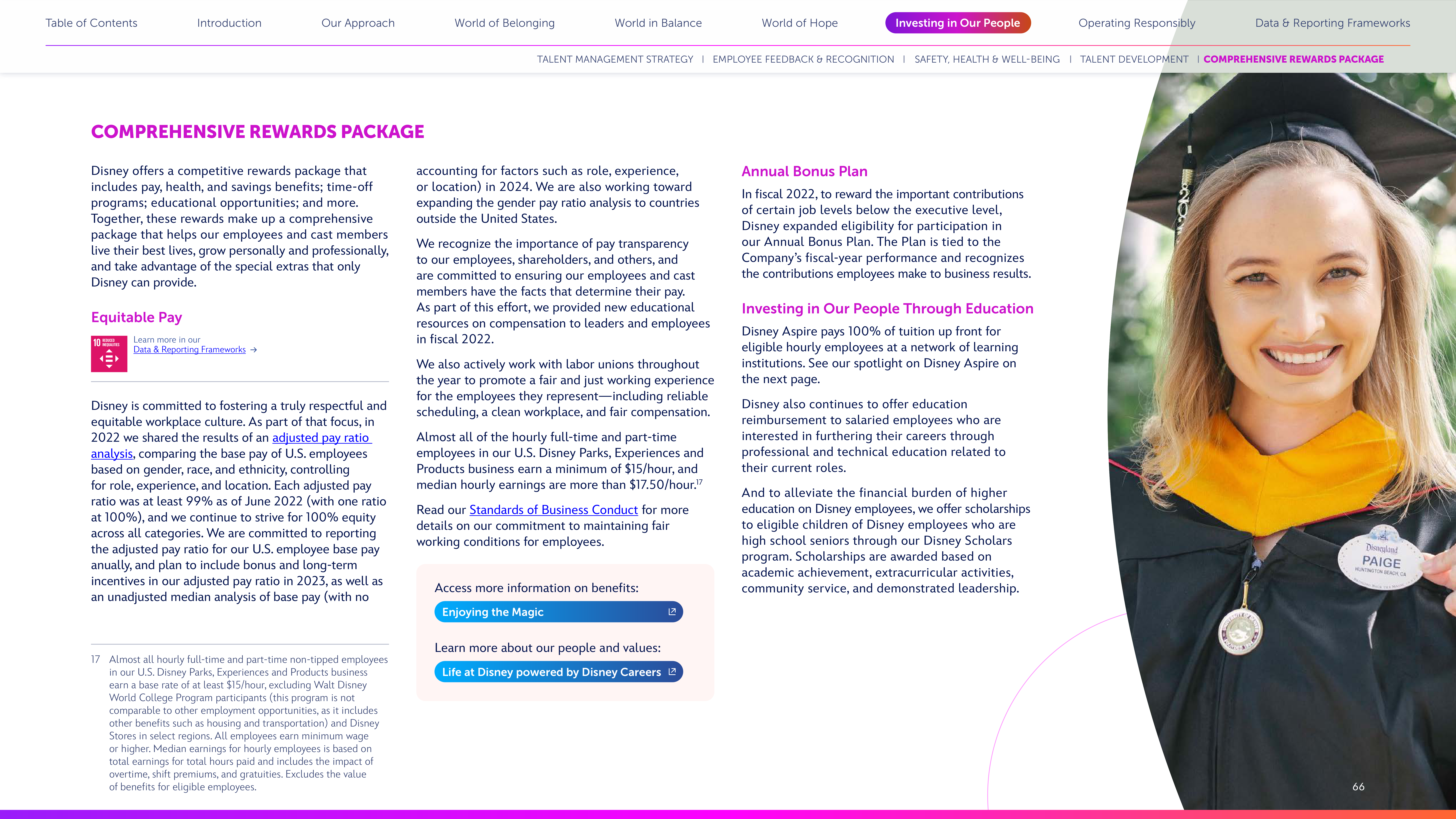 Disney Corporate Social Responsibility Report — page 66