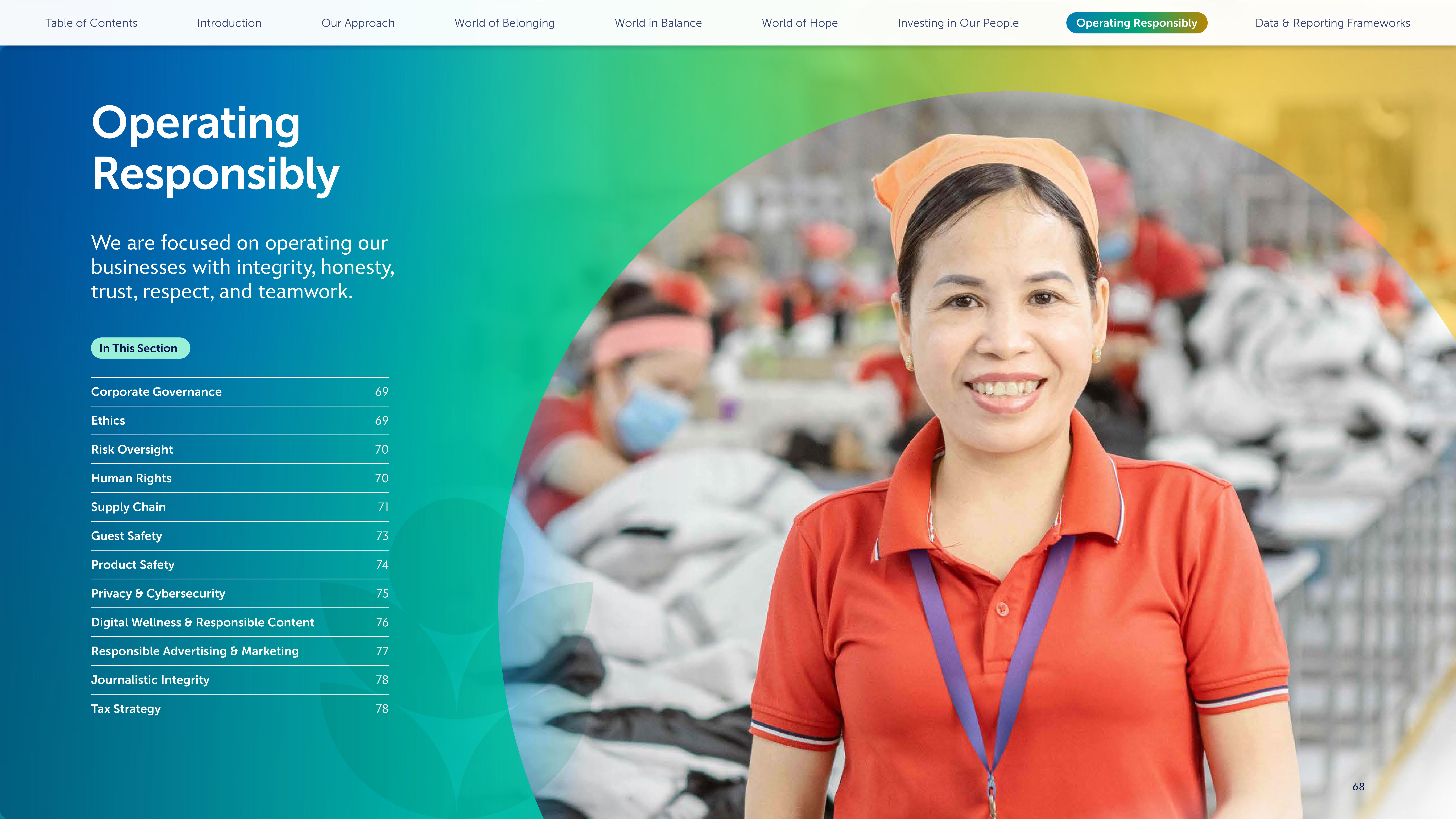 Disney Corporate Social Responsibility Report — page 68