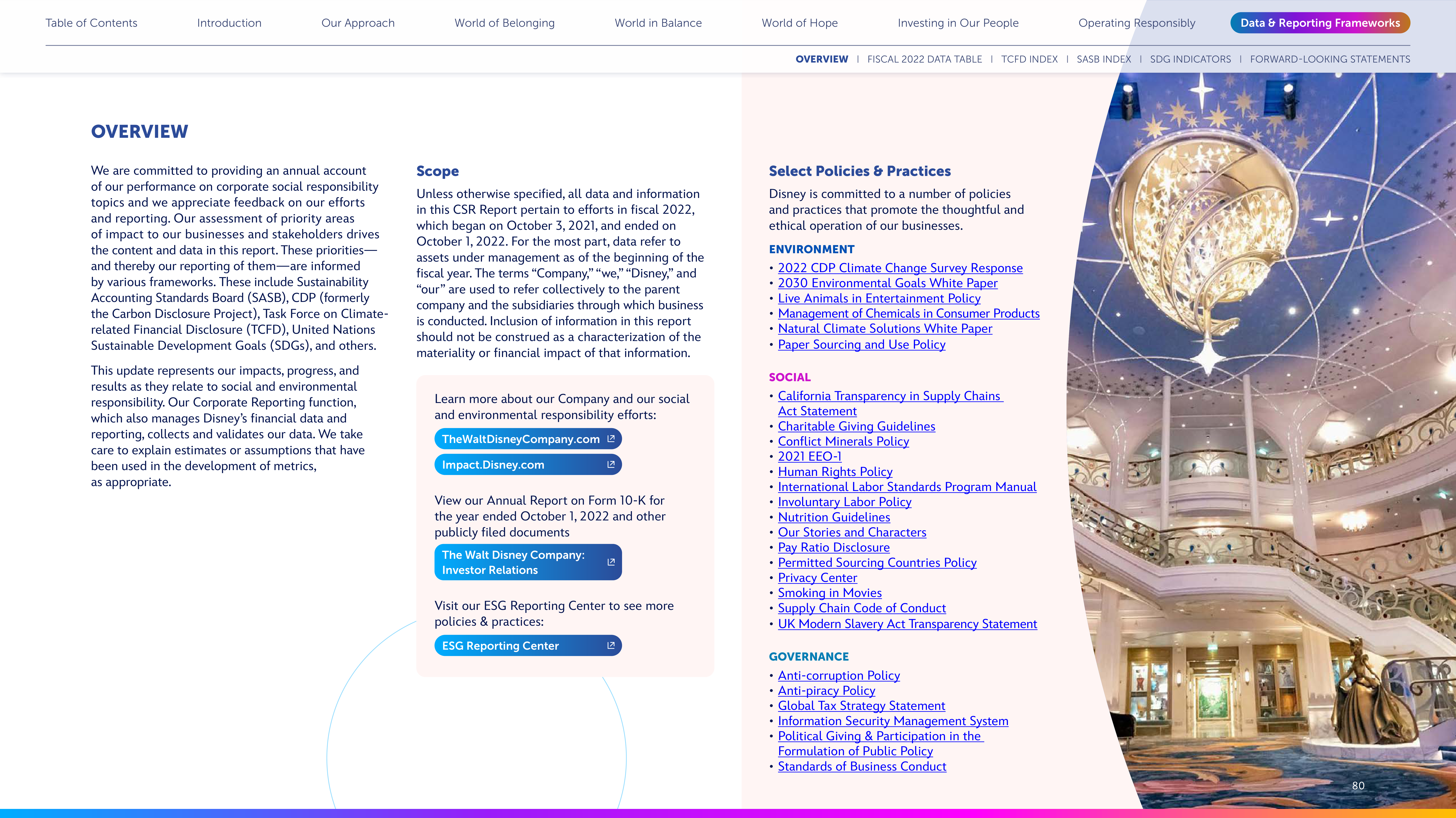 Disney Corporate Social Responsibility Report — page 80
