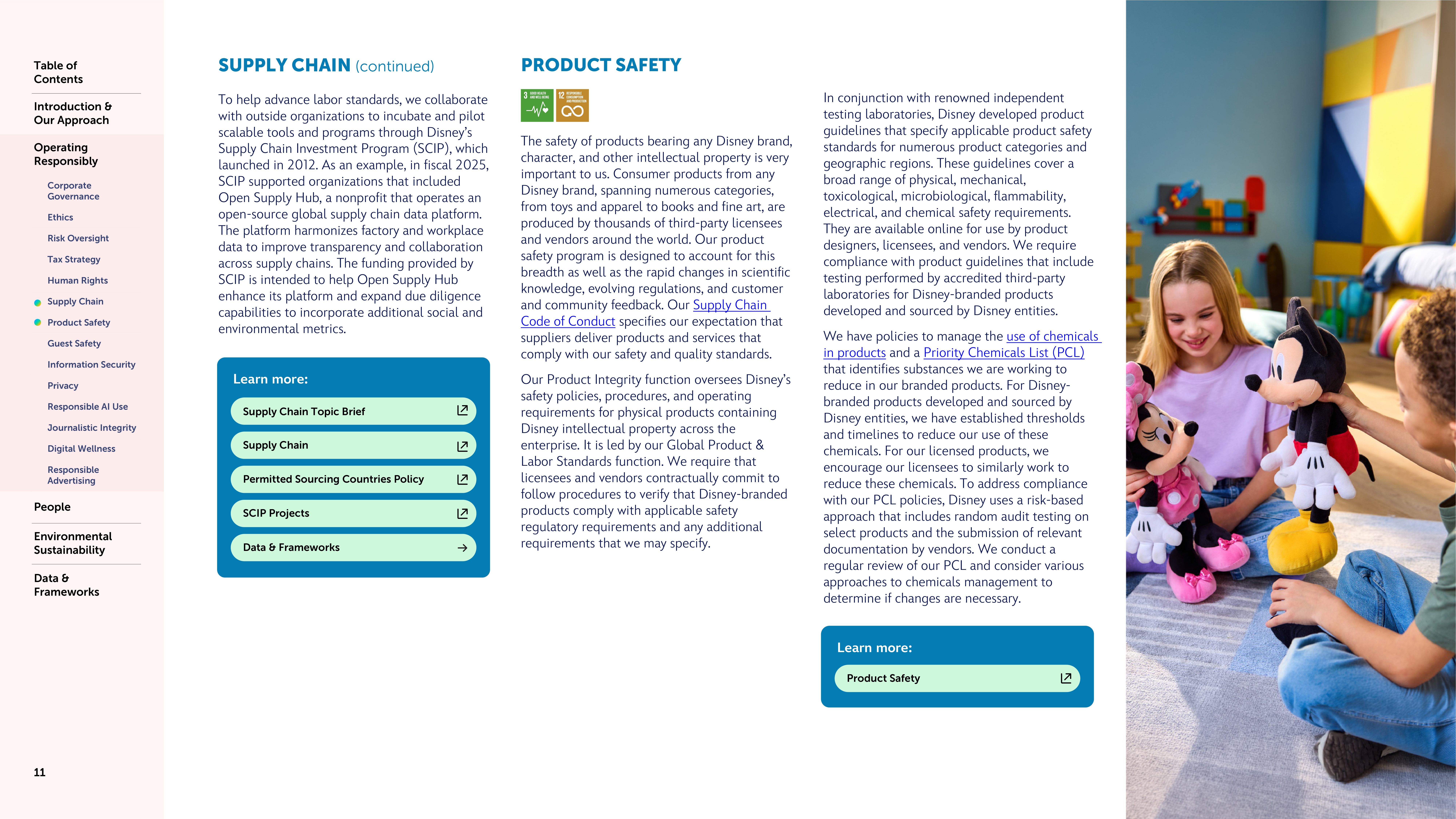 Disney Sustainability & Social Impact Report — page 11