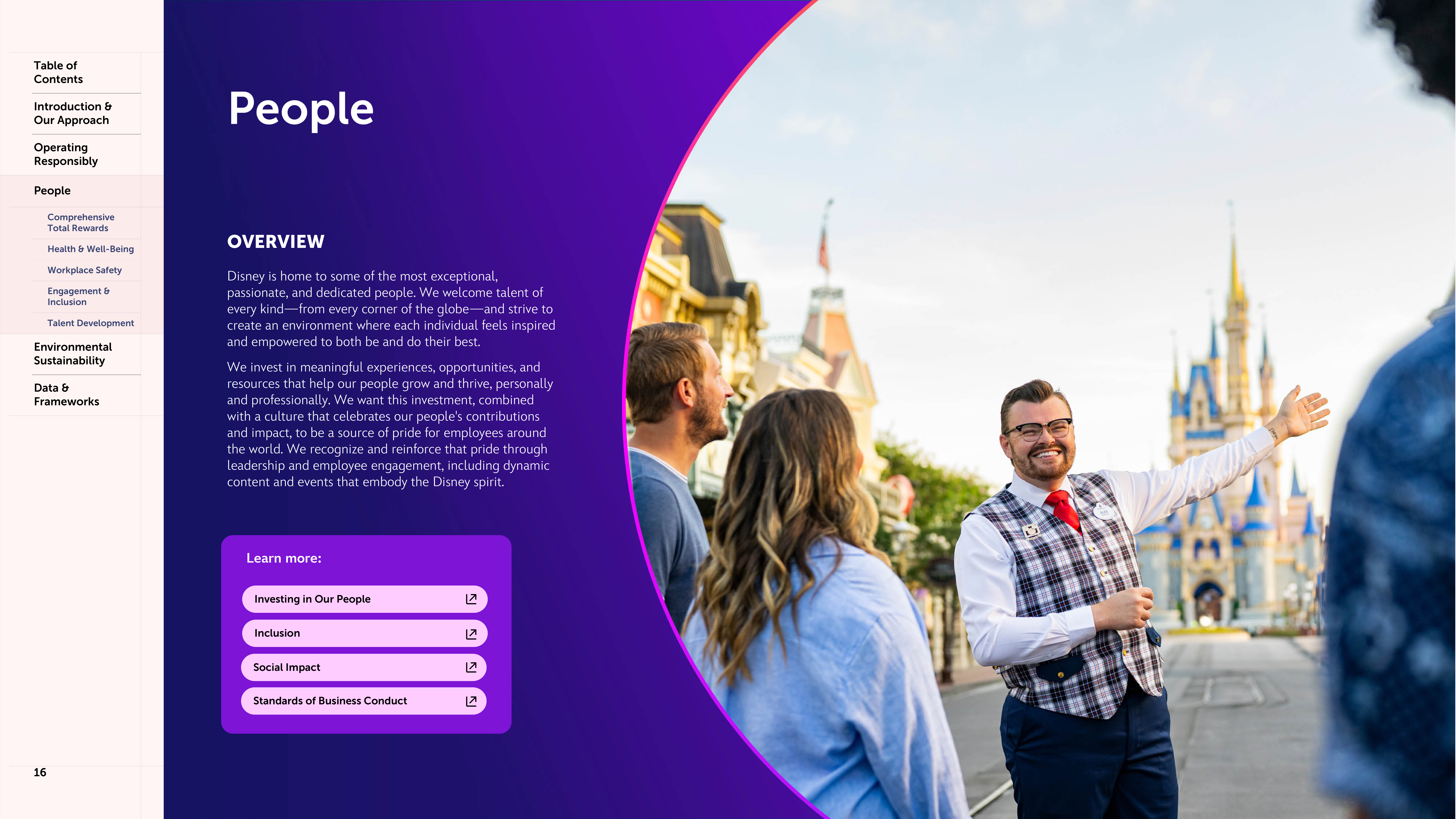 Disney Sustainability & Social Impact Report — page 16