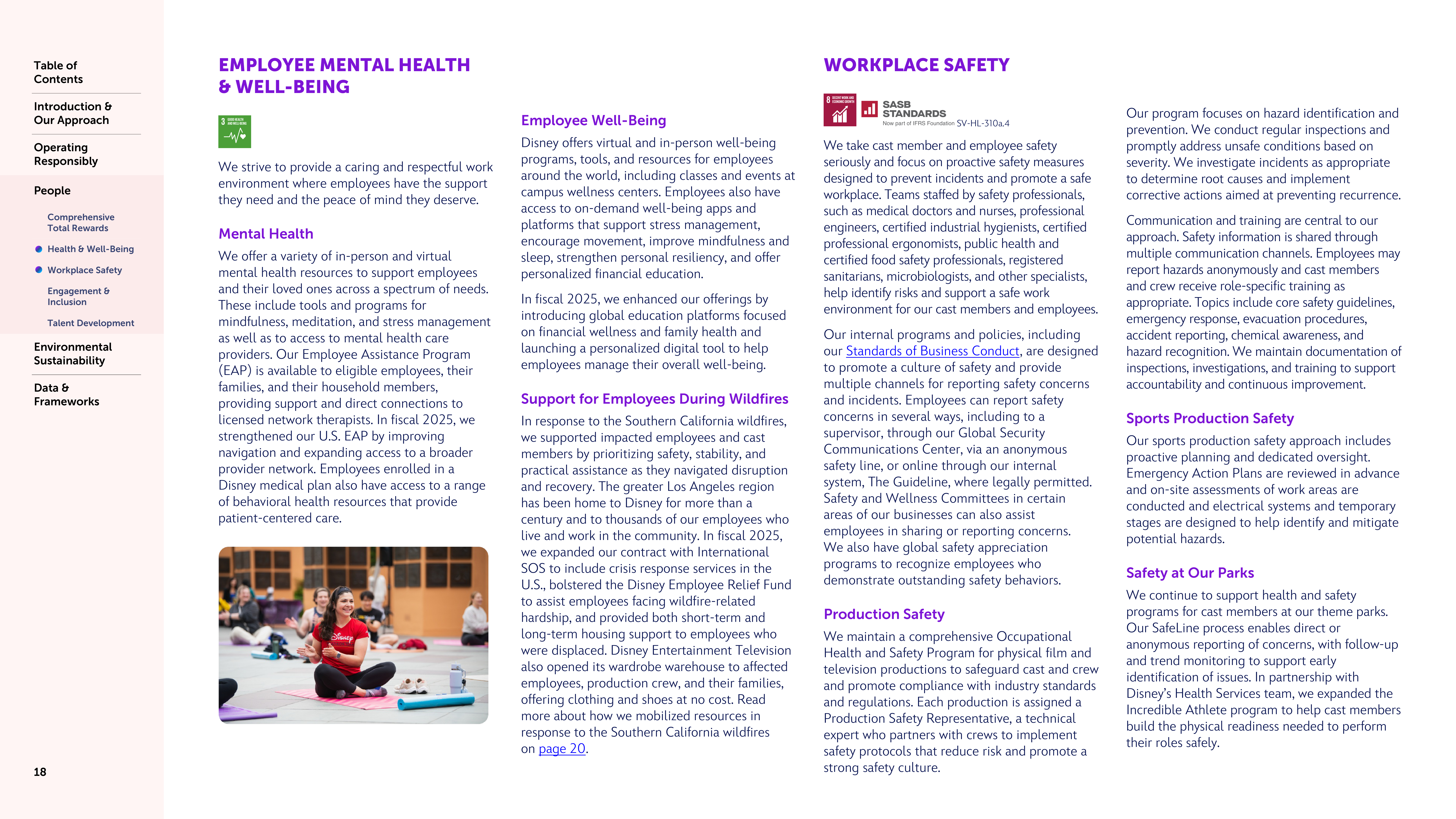 Disney Sustainability & Social Impact Report — page 18