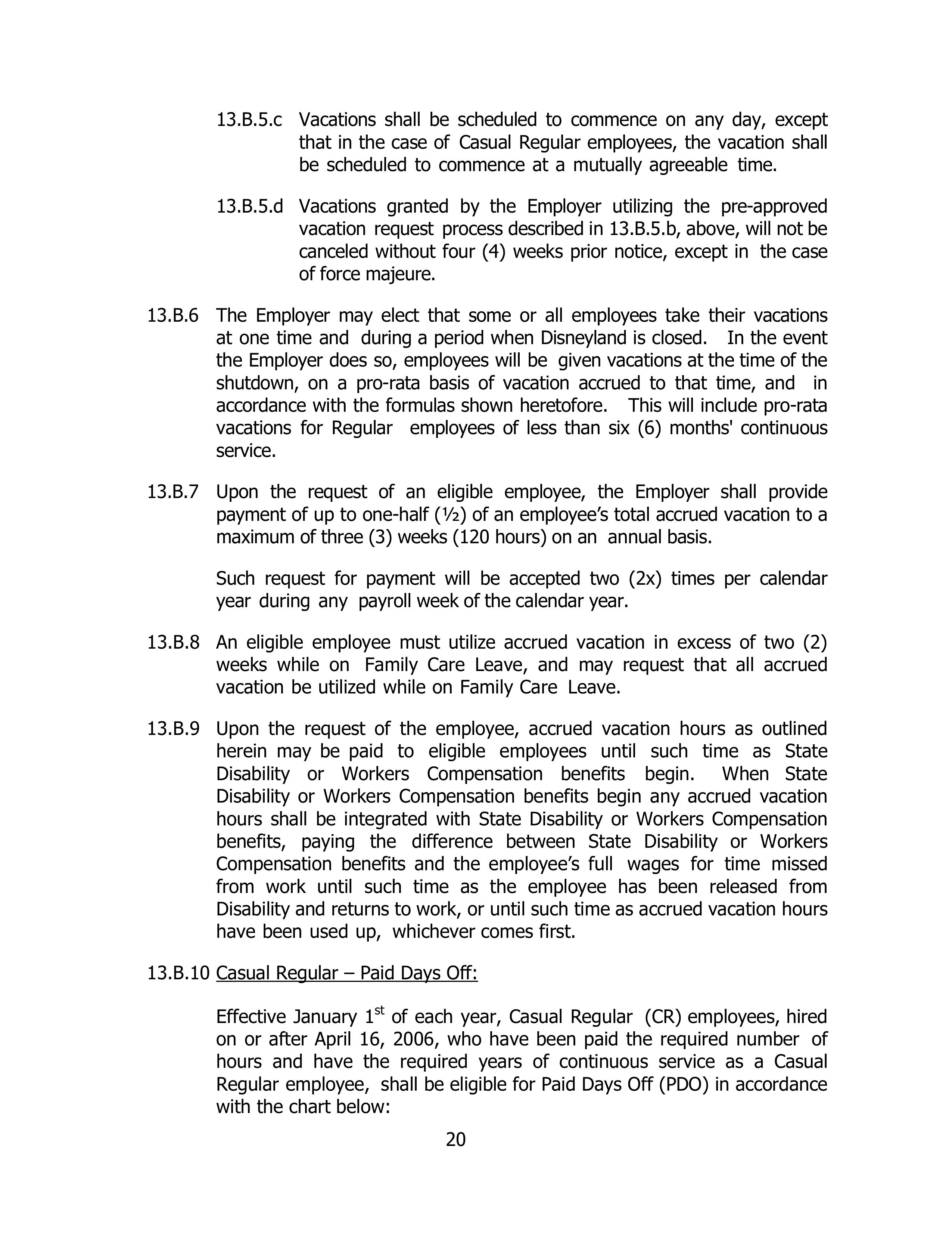 Disneyland Park Master Services Agreement — page 24