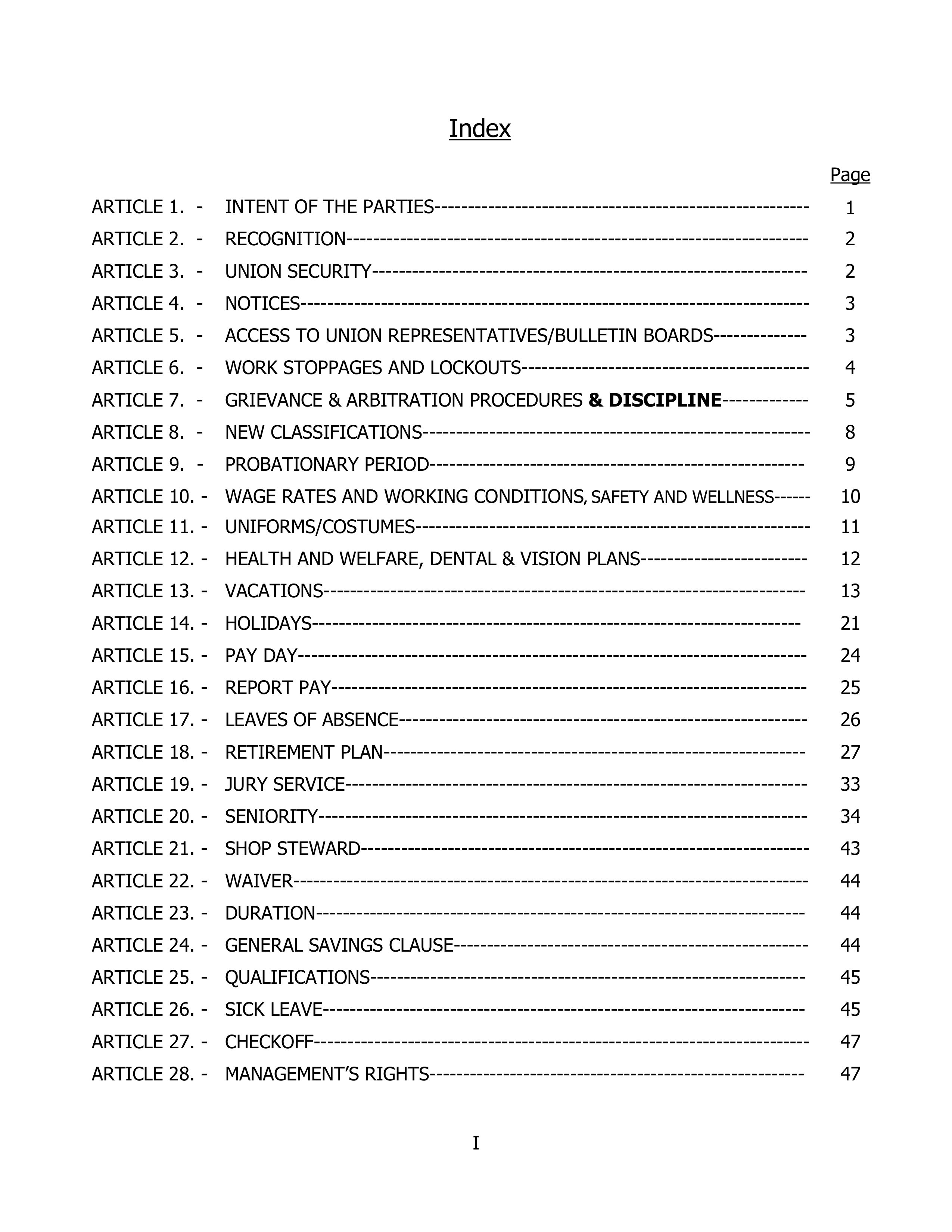 Disneyland Park Master Services Agreement — page 3