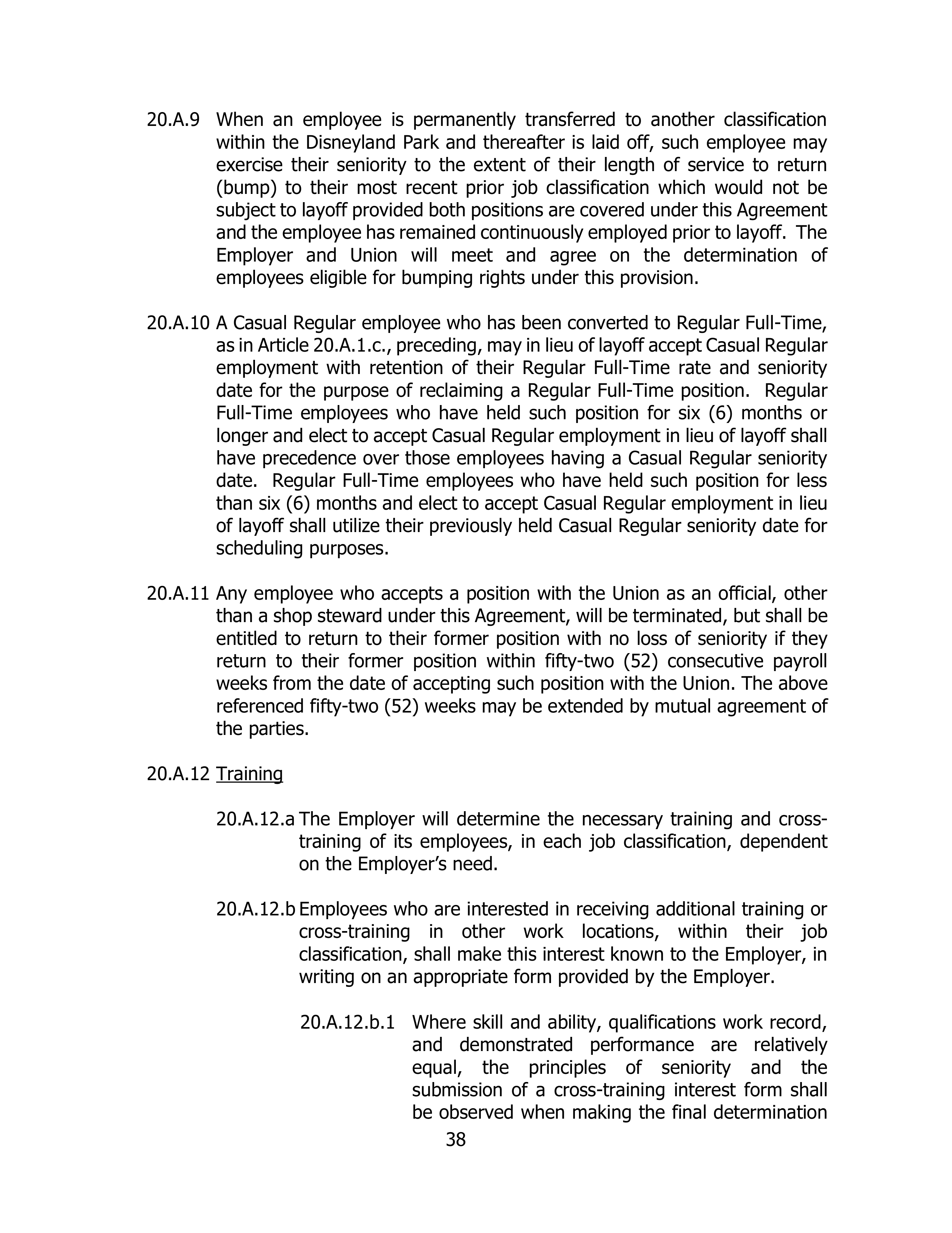 Disneyland Park Master Services Agreement — page 42