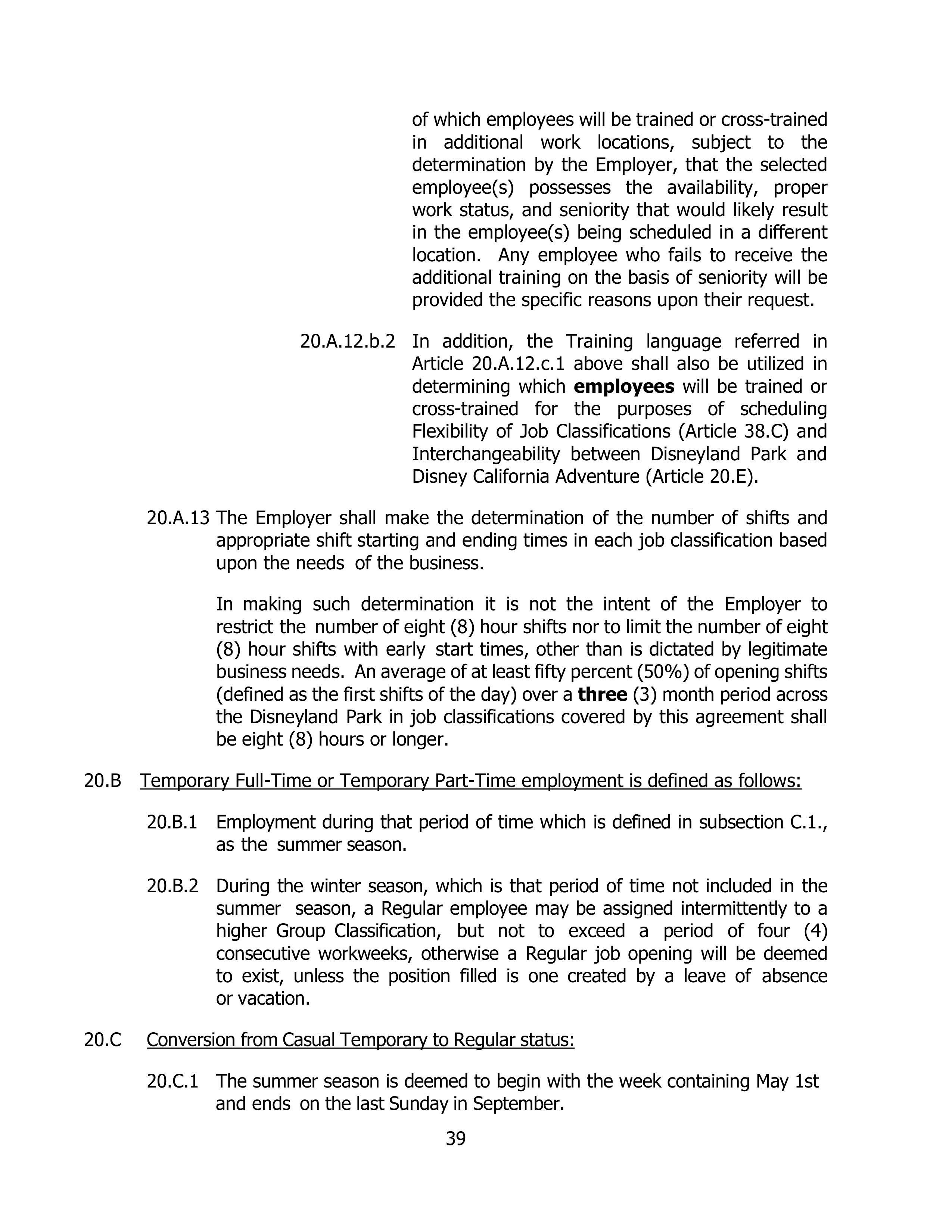 Disneyland Park Master Services Agreement — page 43