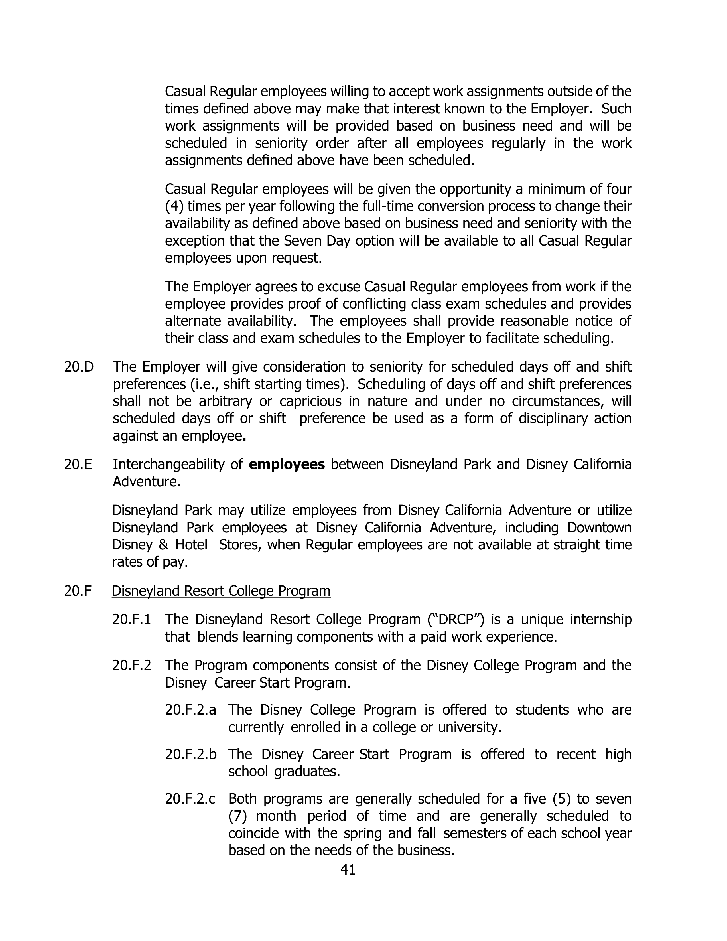 Disneyland Park Master Services Agreement — page 45