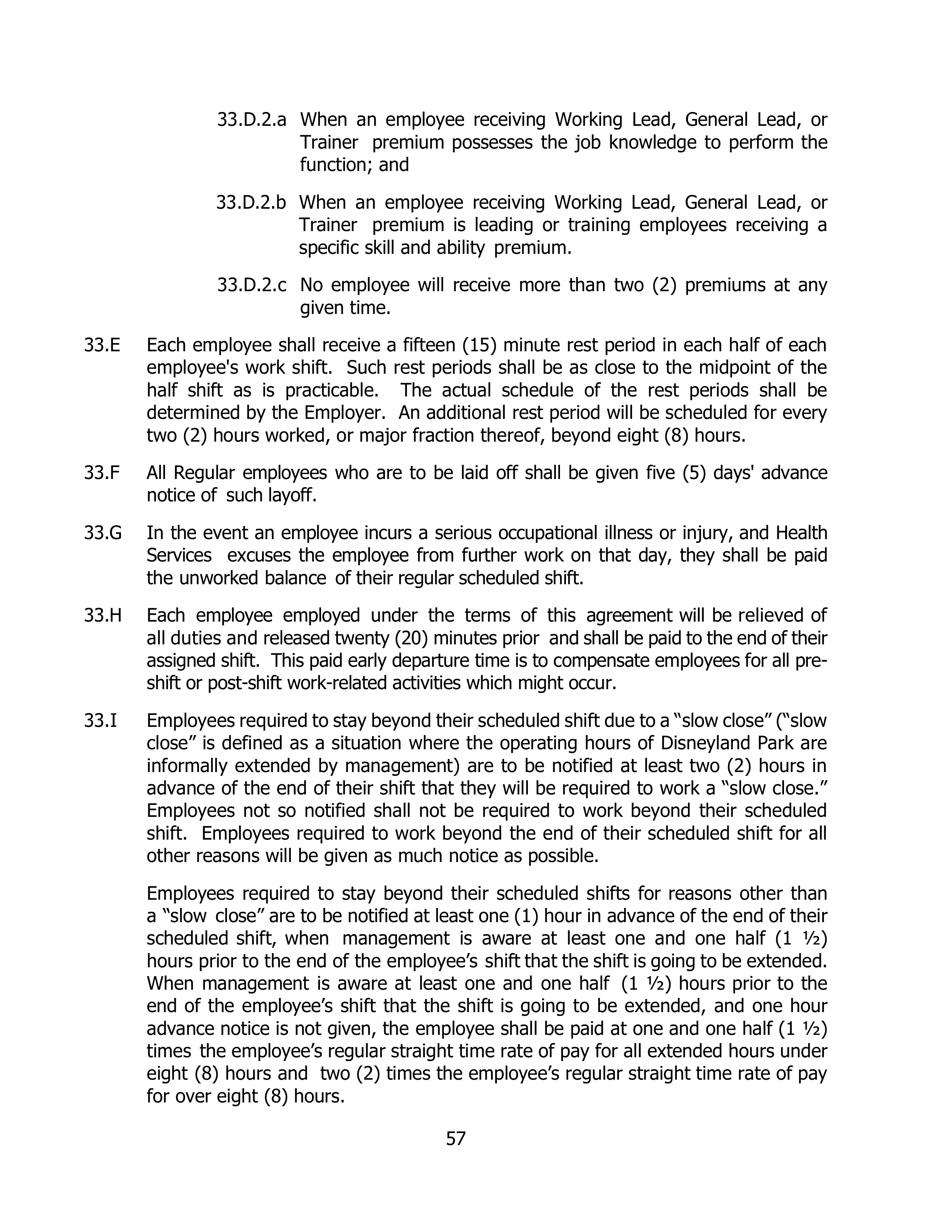 Disneyland Park Master Services Agreement — page 61