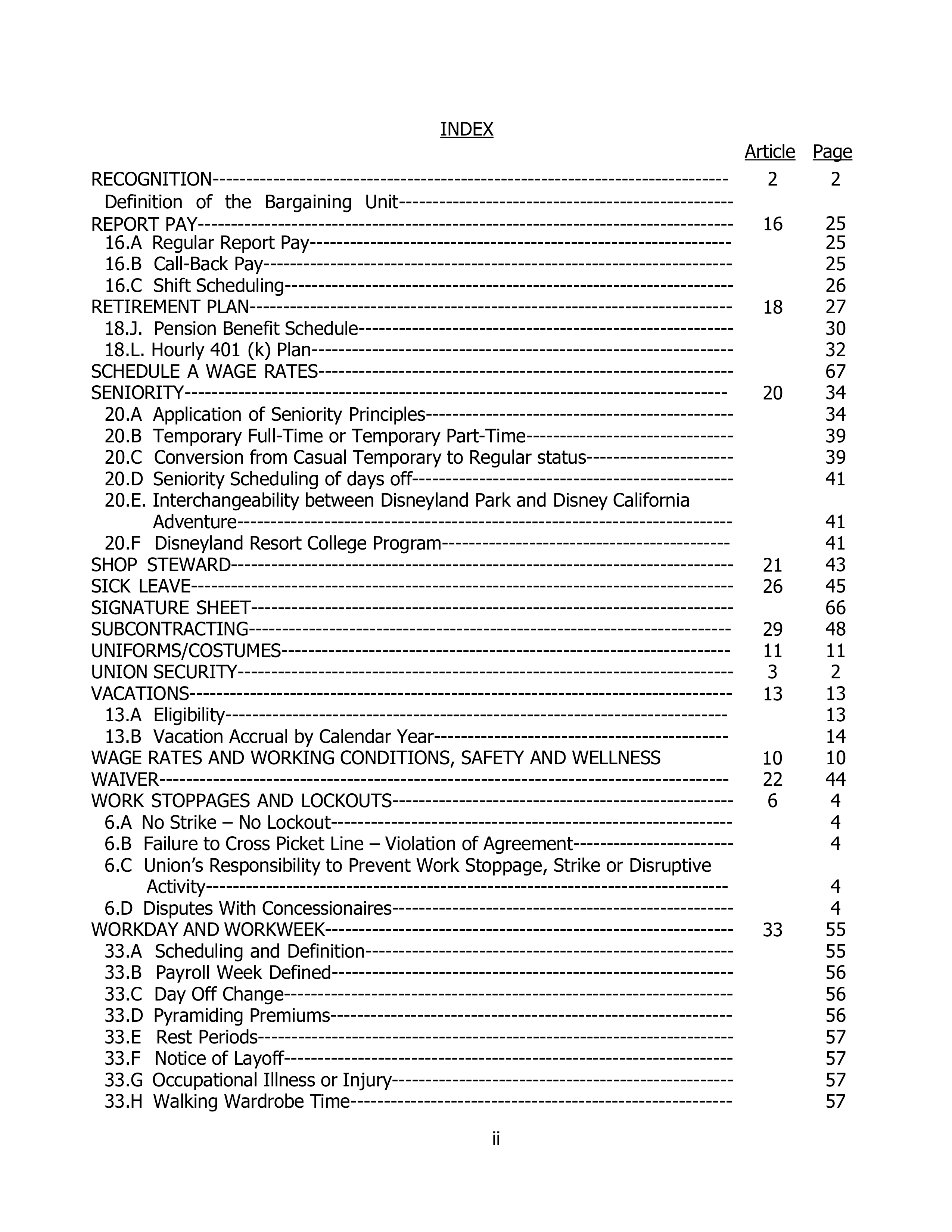 Disneyland Park Master Services Agreement — page 90