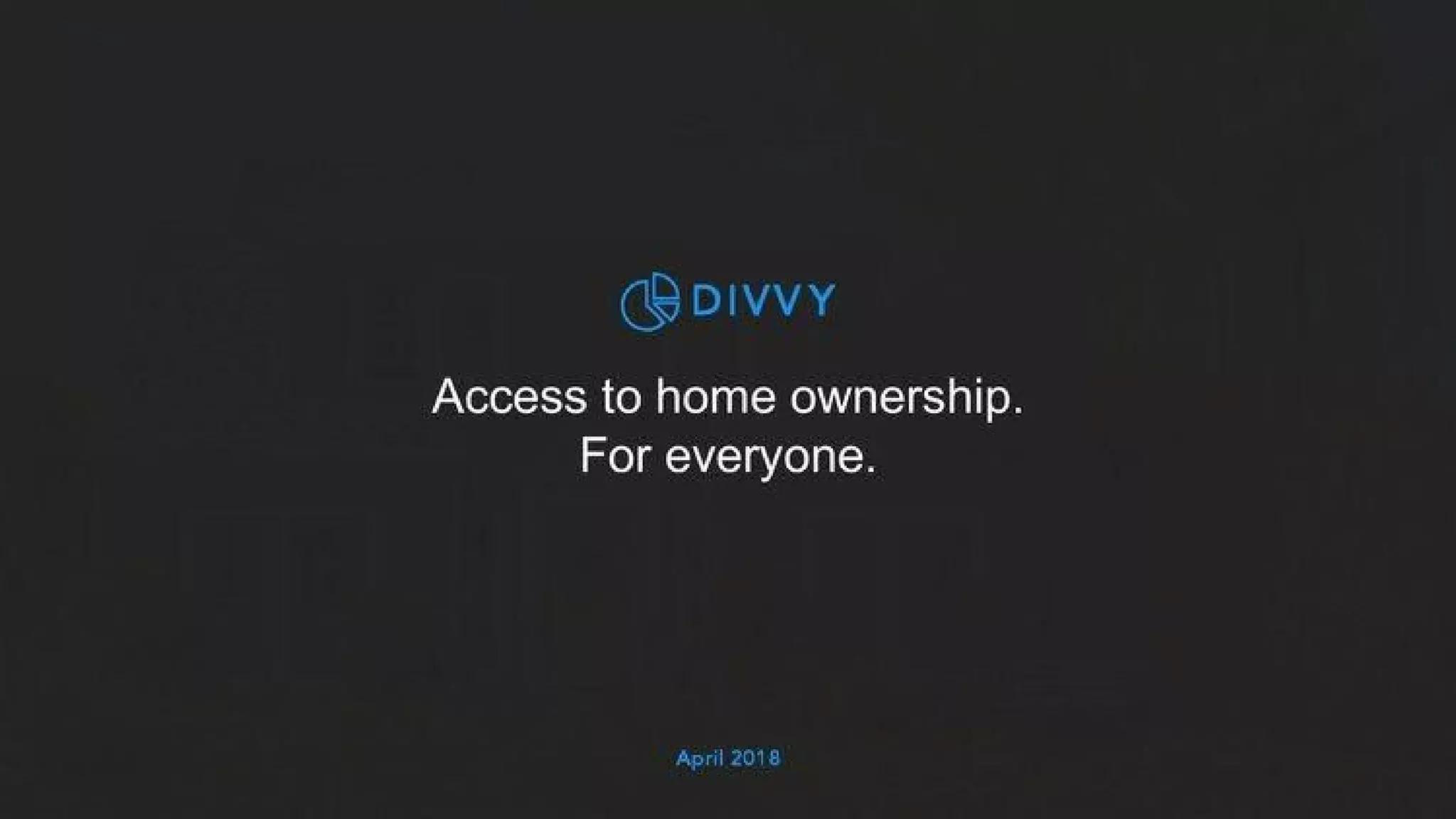 Divvy Homes Pitch Deck — page 1
