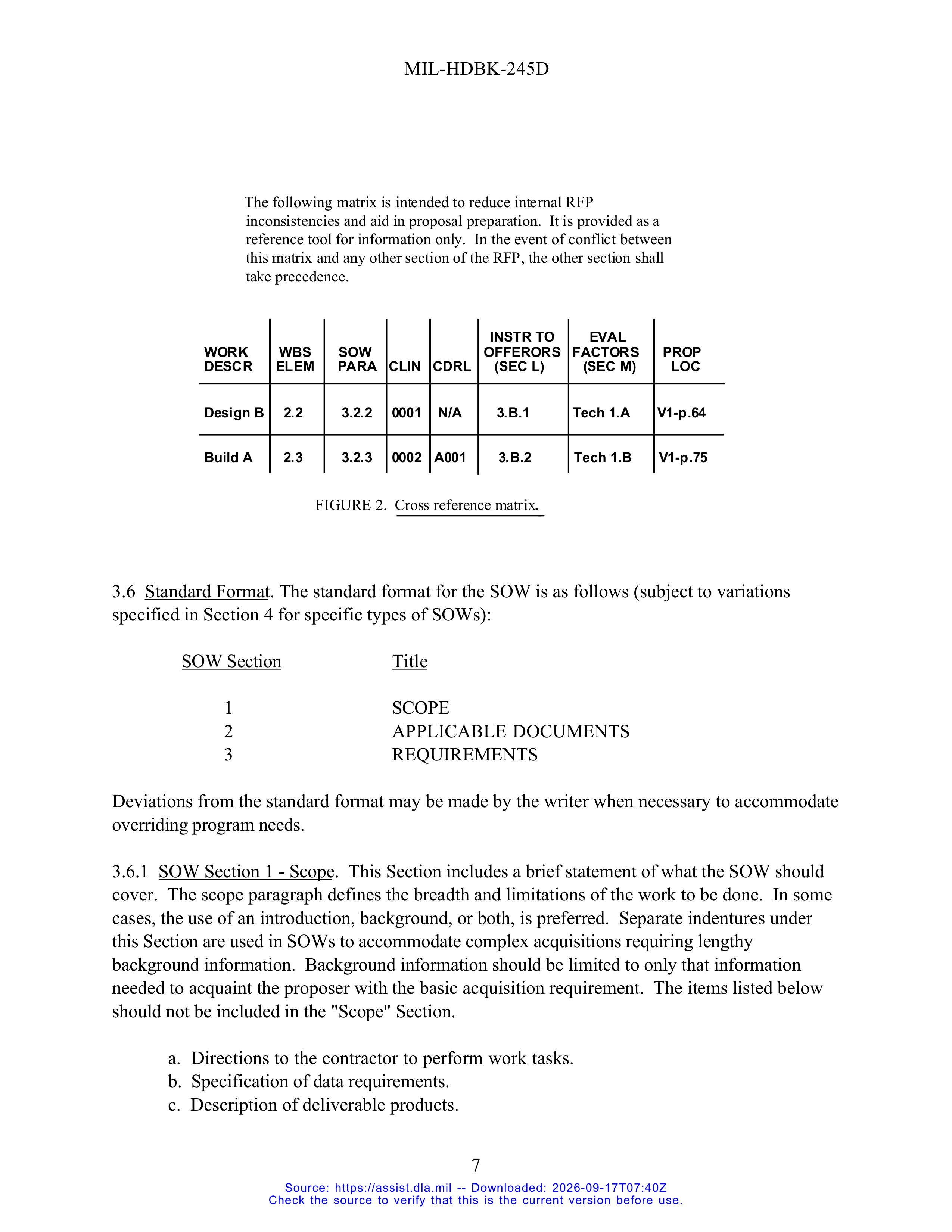 DoD Preparation of Statement of Work (SOW) Handbook — page 12