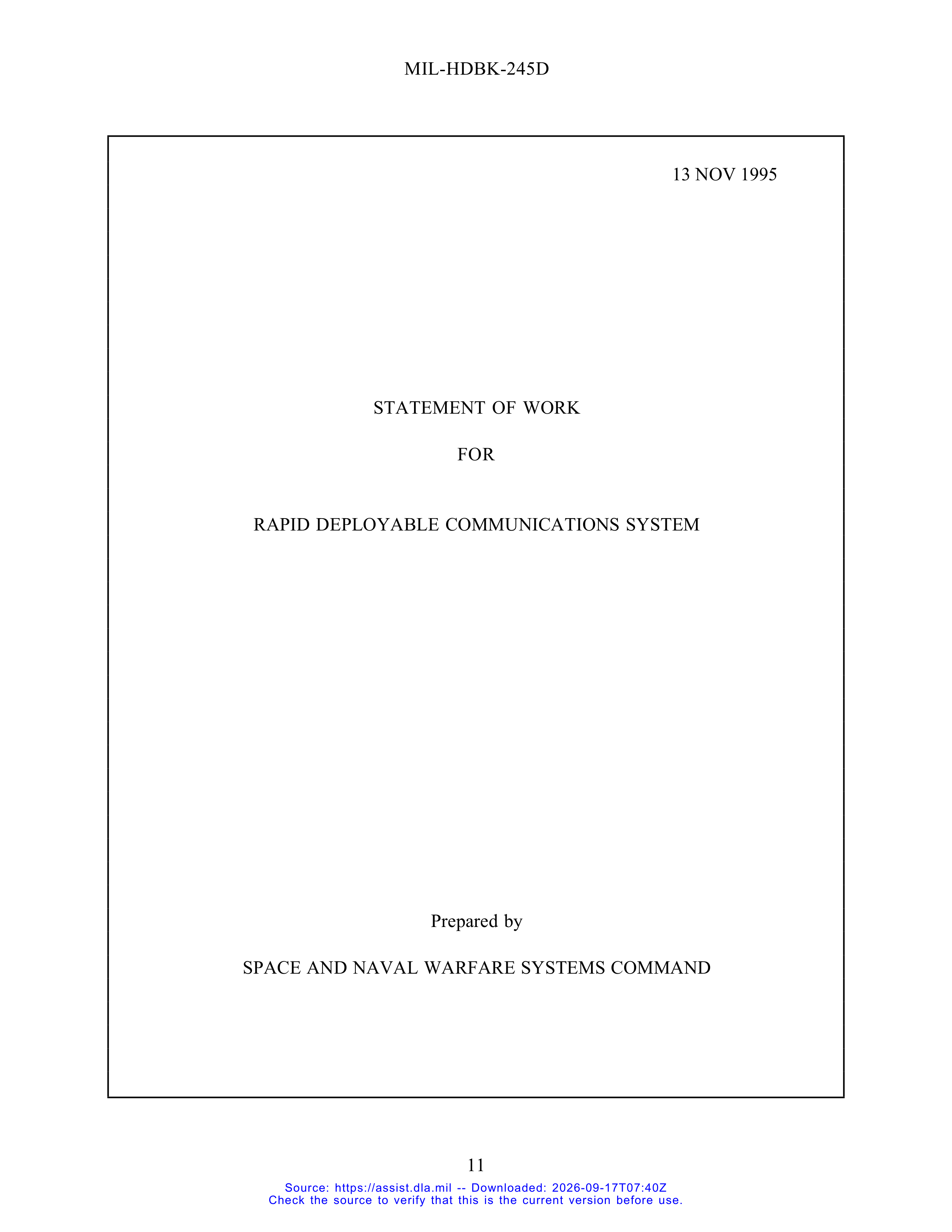 DoD Preparation of Statement of Work (SOW) Handbook — page 16