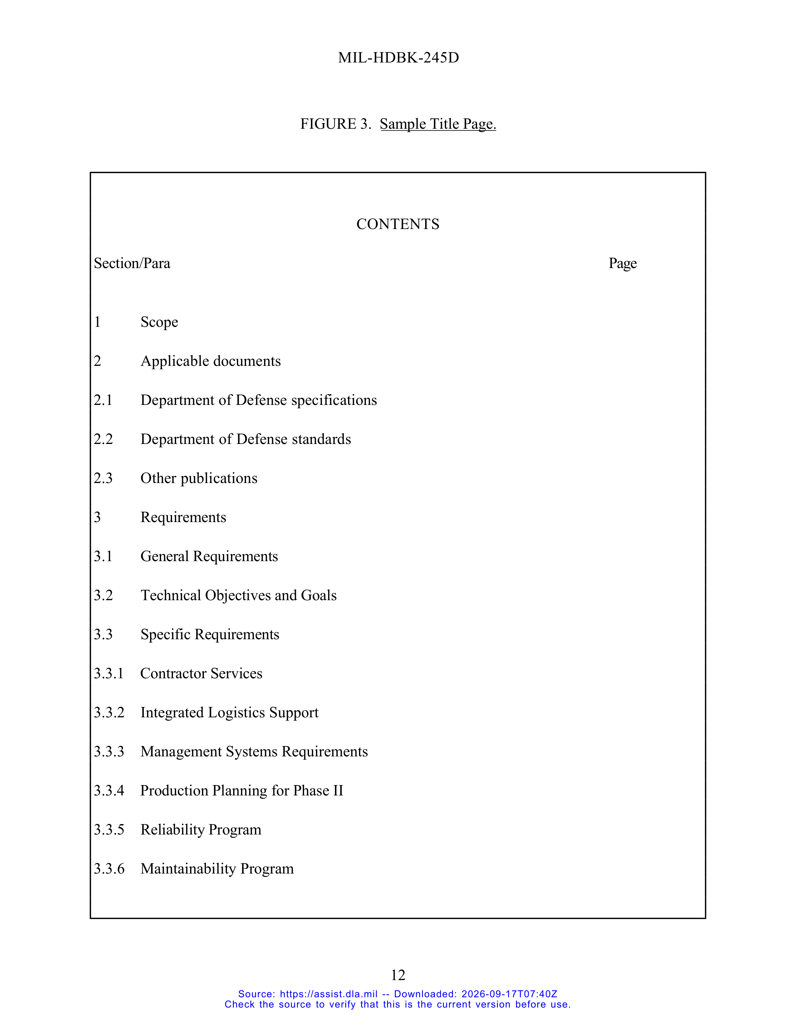 DoD Preparation of Statement of Work (SOW) Handbook — page 17