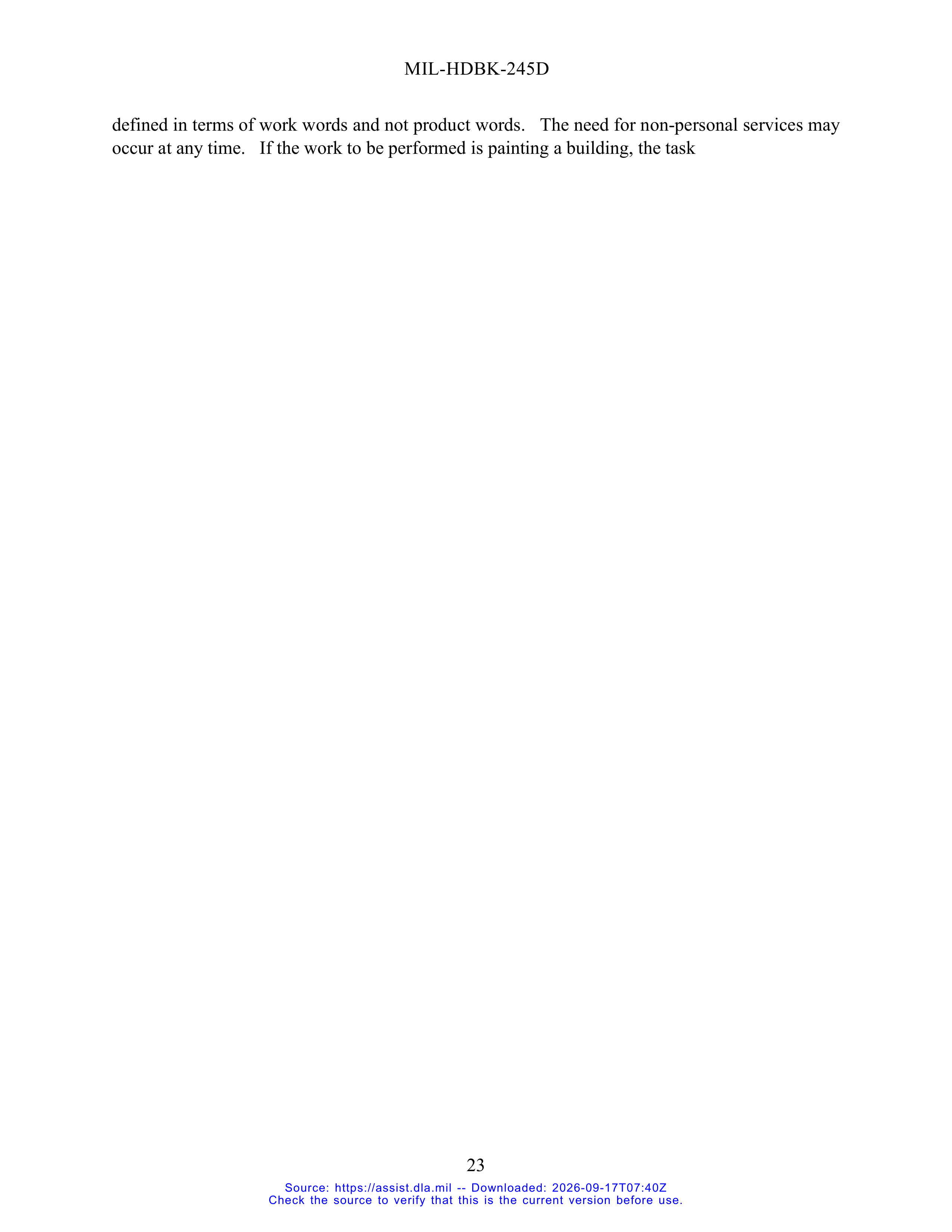 DoD Preparation of Statement of Work (SOW) Handbook — page 28