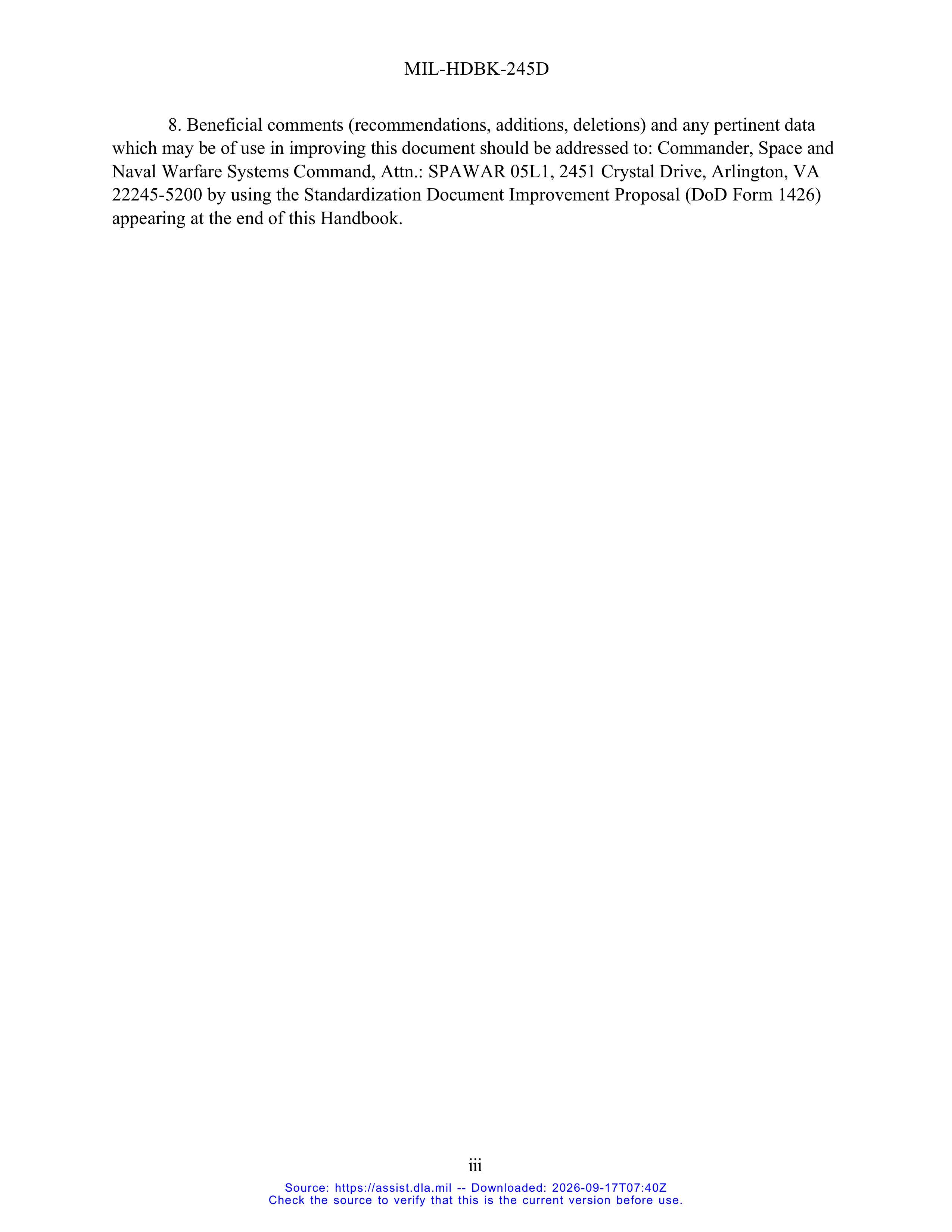 DoD Preparation of Statement of Work (SOW) Handbook — page 3