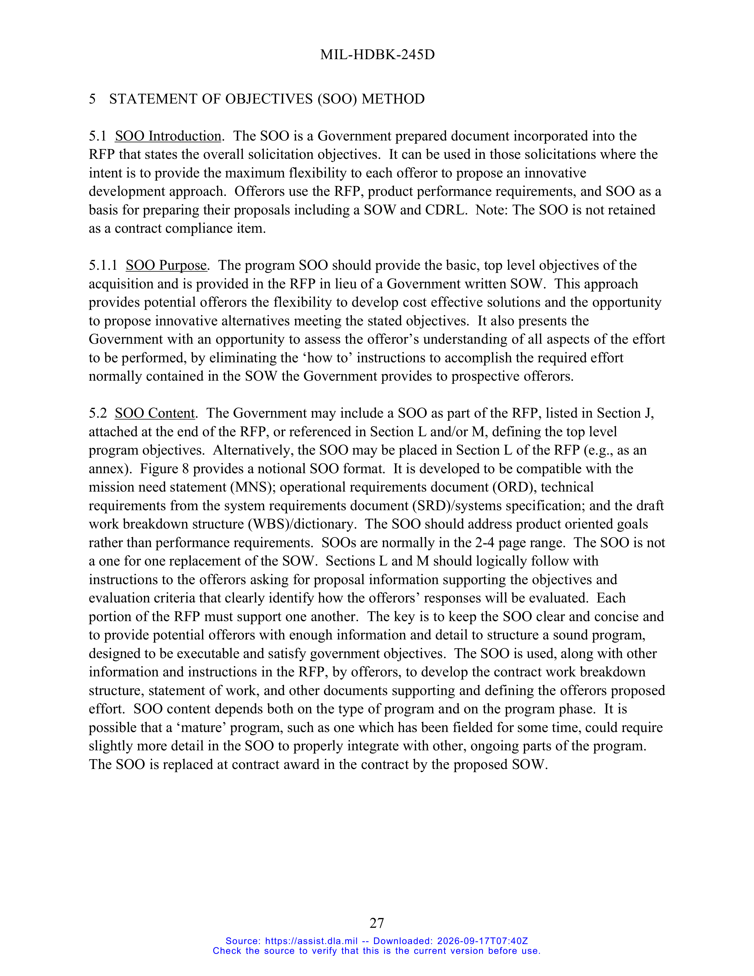 DoD Preparation of Statement of Work (SOW) Handbook — page 32