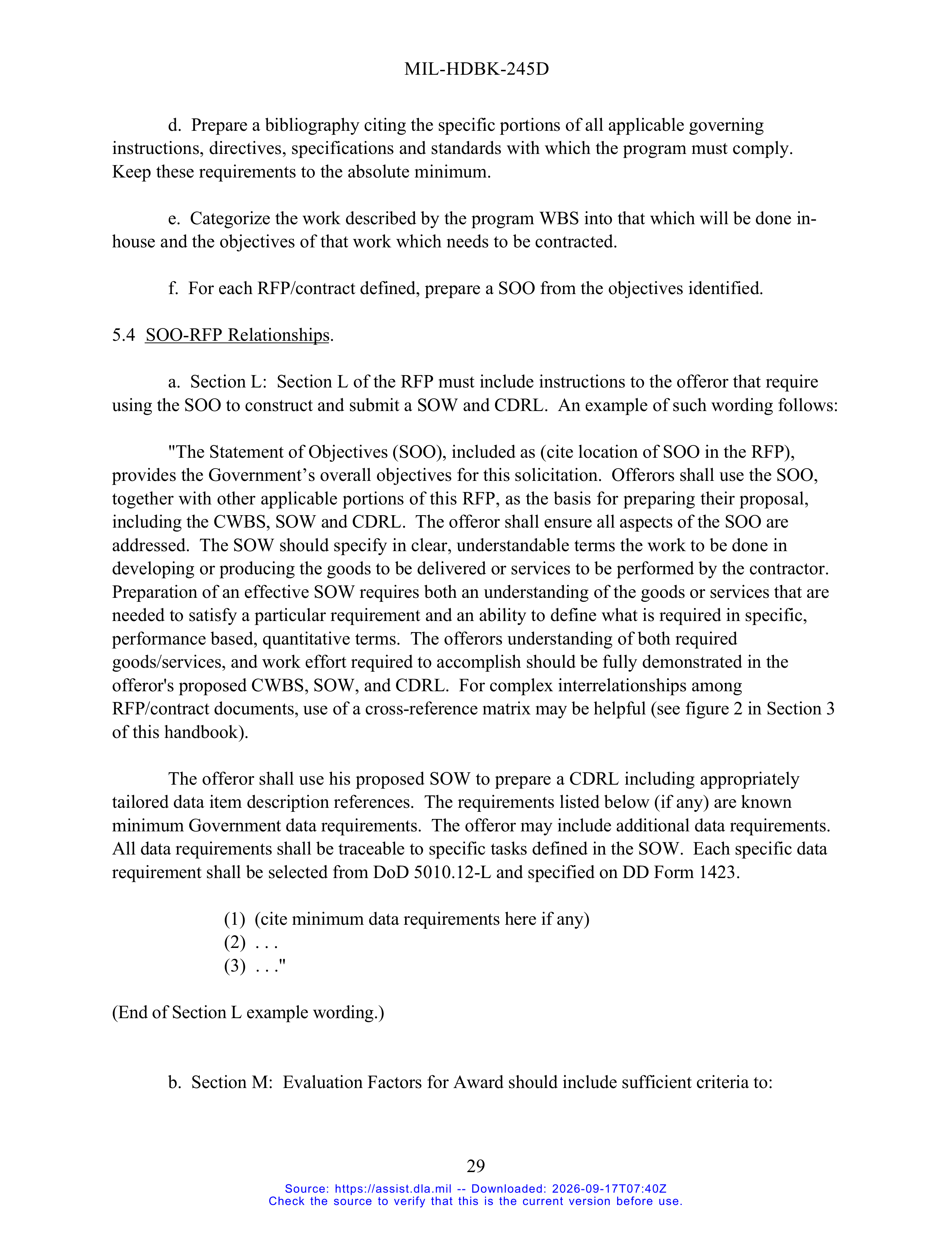 DoD Preparation of Statement of Work (SOW) Handbook — page 34