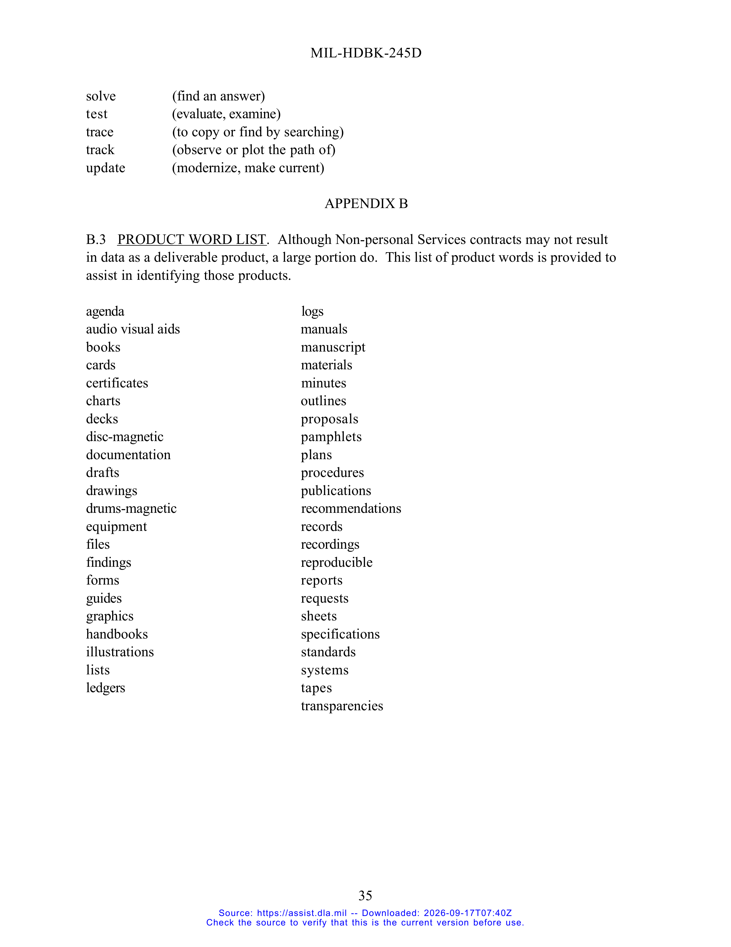 DoD Preparation of Statement of Work (SOW) Handbook — page 40