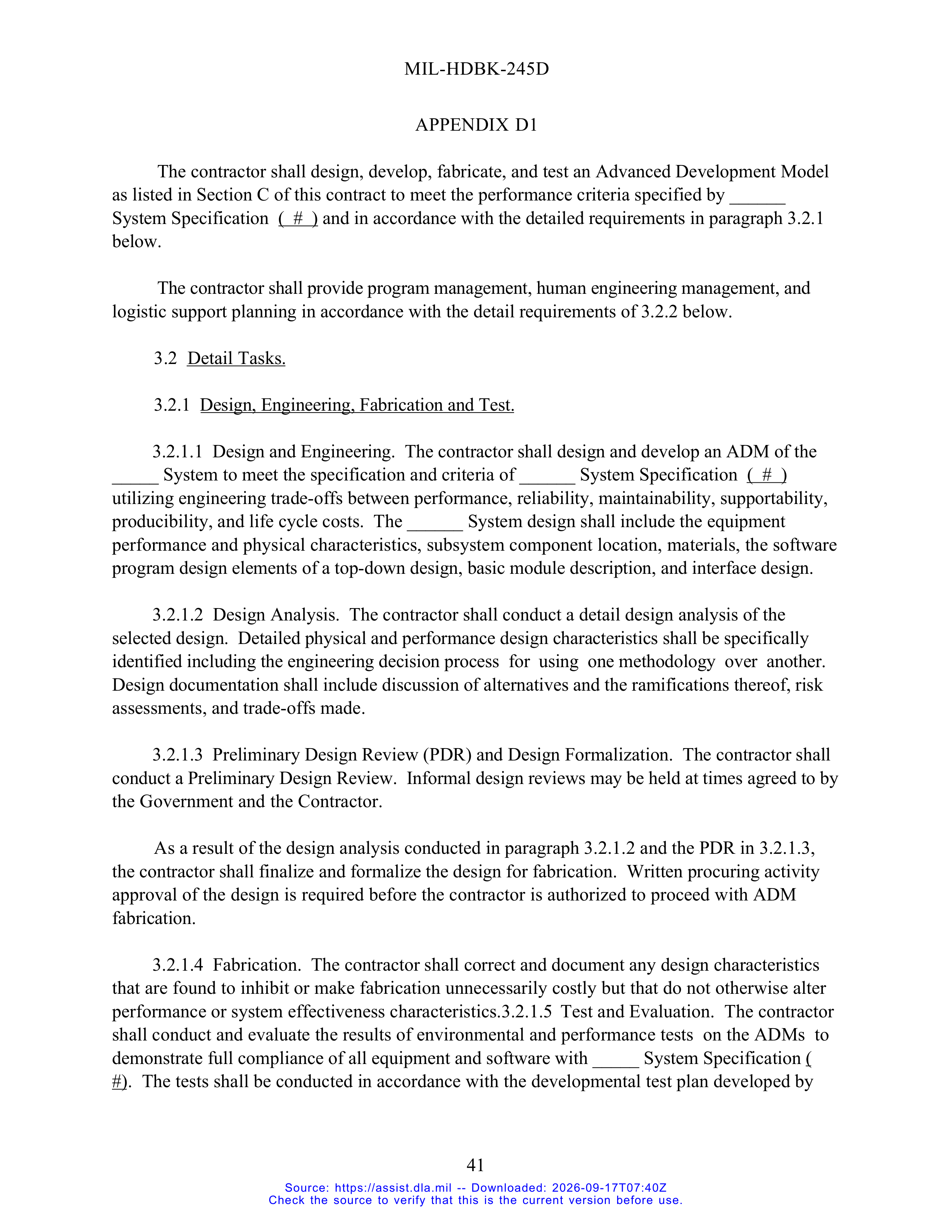 DoD Preparation of Statement of Work (SOW) Handbook — page 46