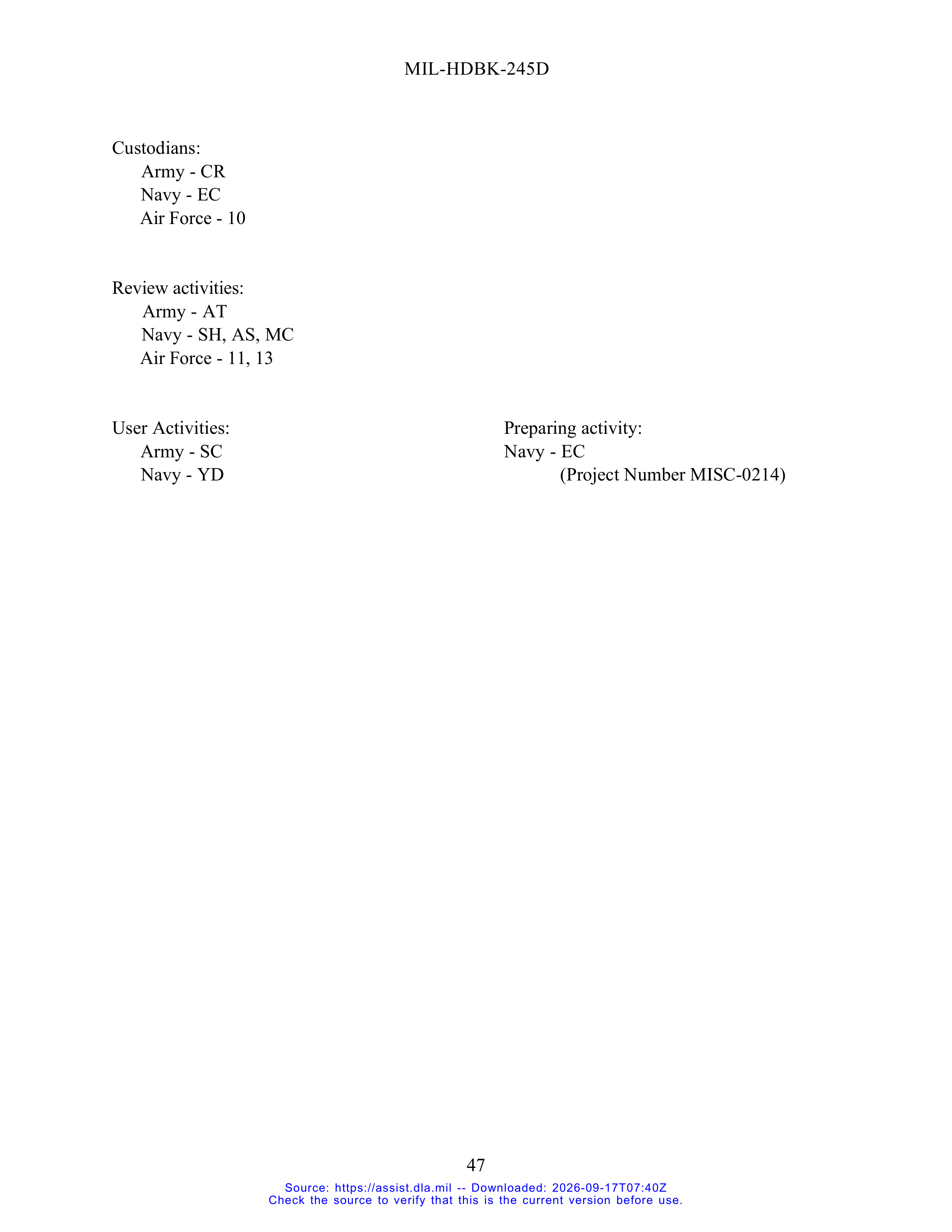 DoD Preparation of Statement of Work (SOW) Handbook — page 52