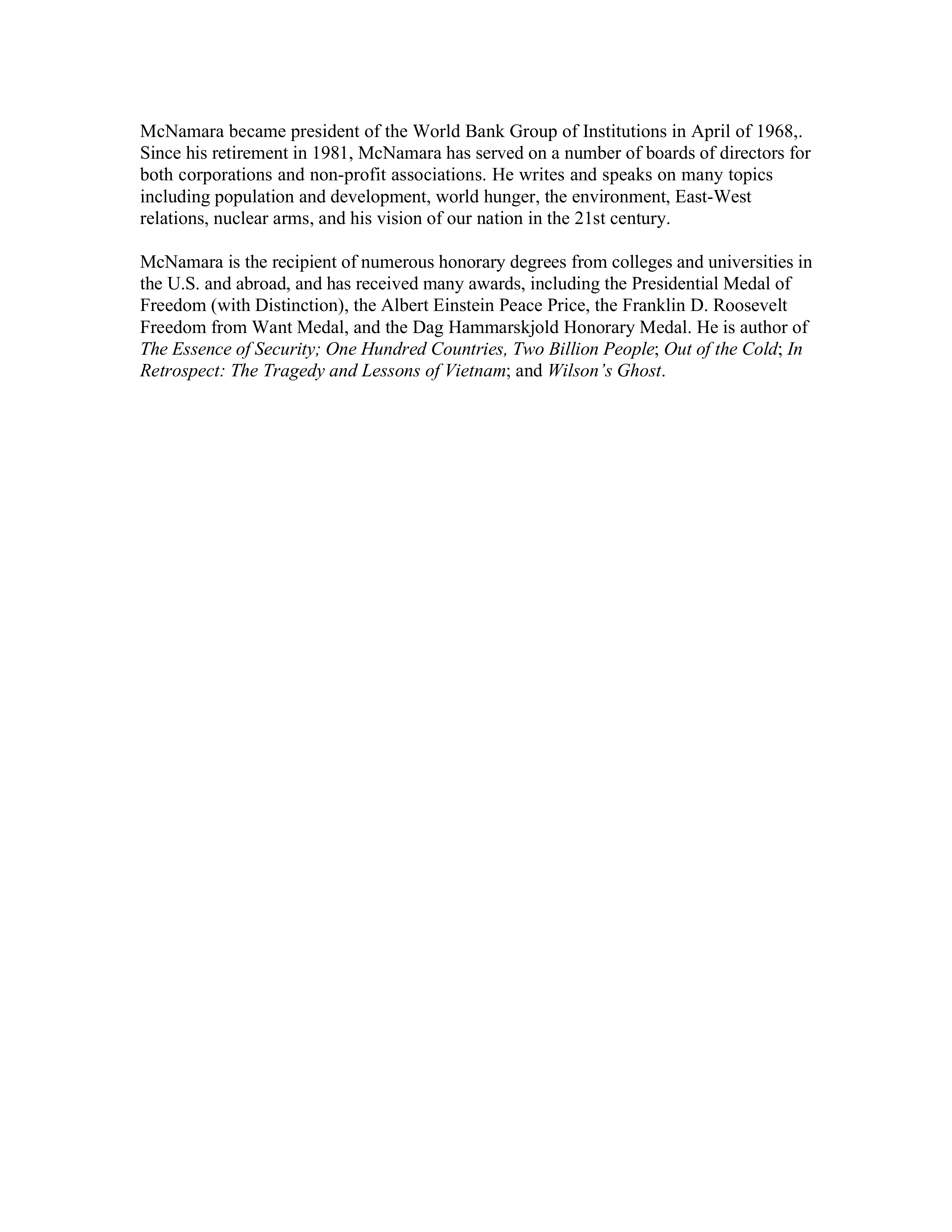 Documentary Filmmakers Errol Morris The Fog of War Biography — page 10