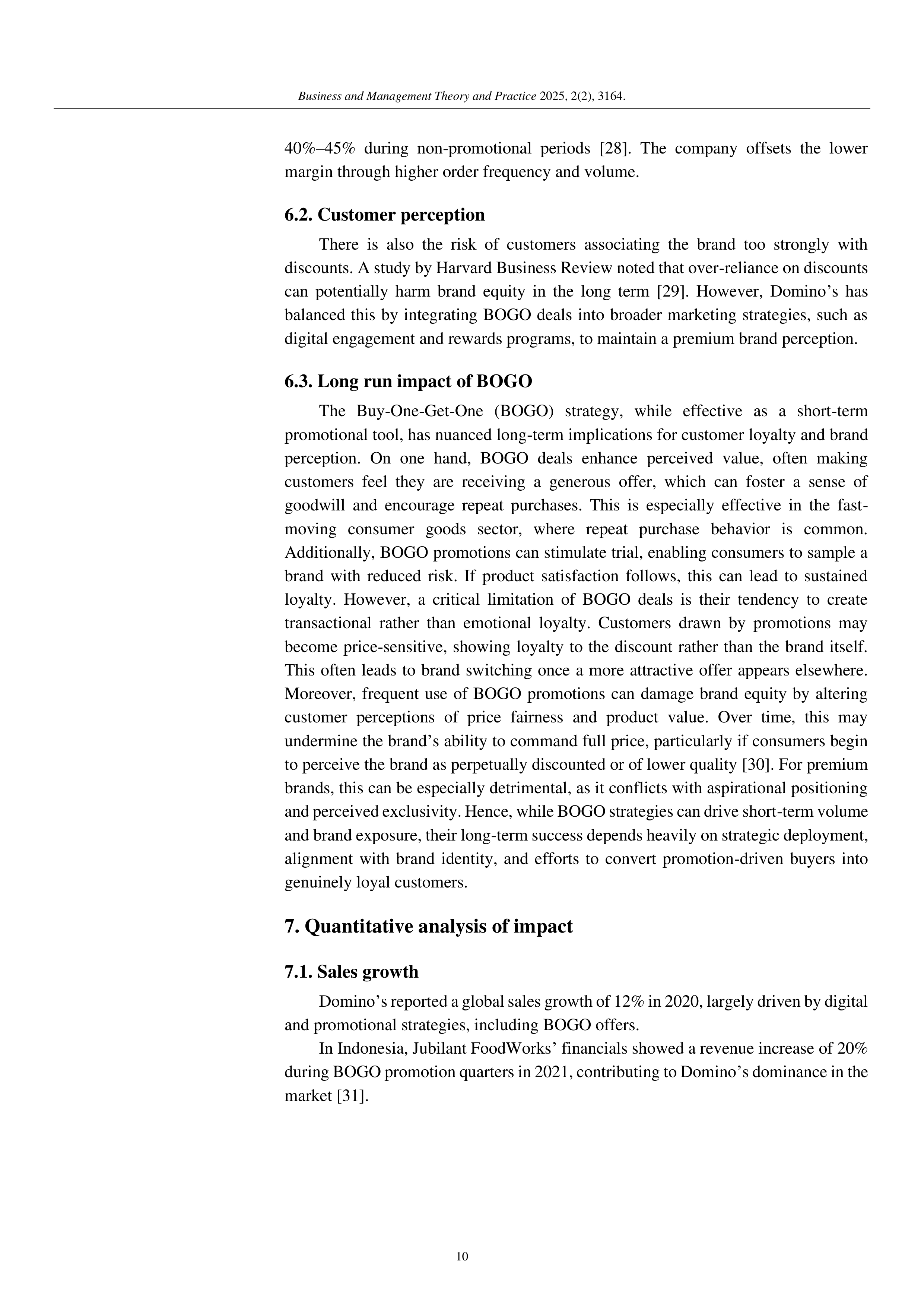Dominos Pizza Case Study — page 10