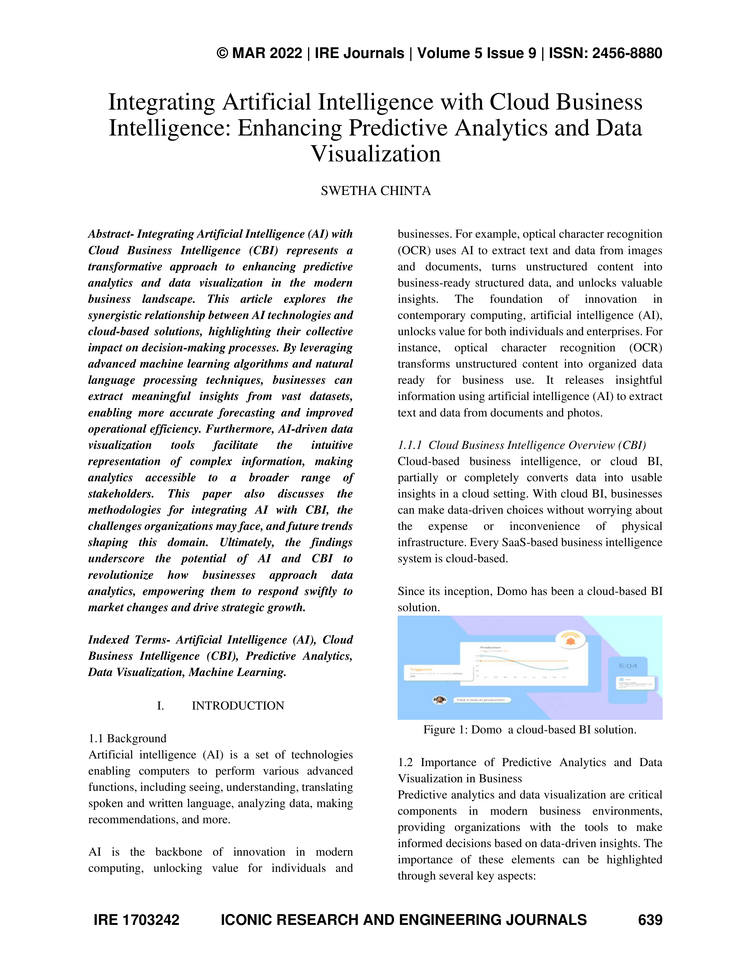 Domo Data Visualization — page 1