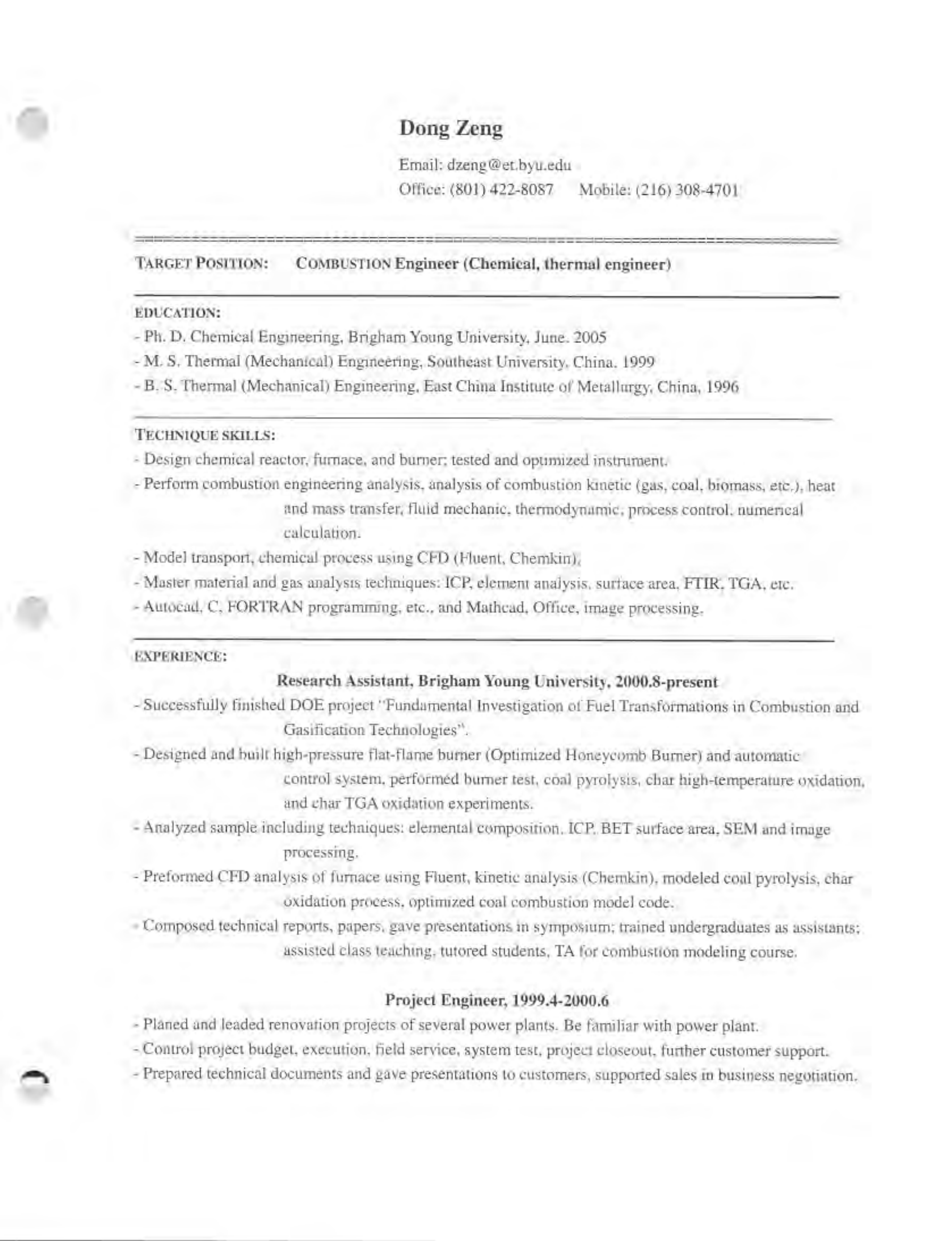 Dow Design Engineer Resume — page 14