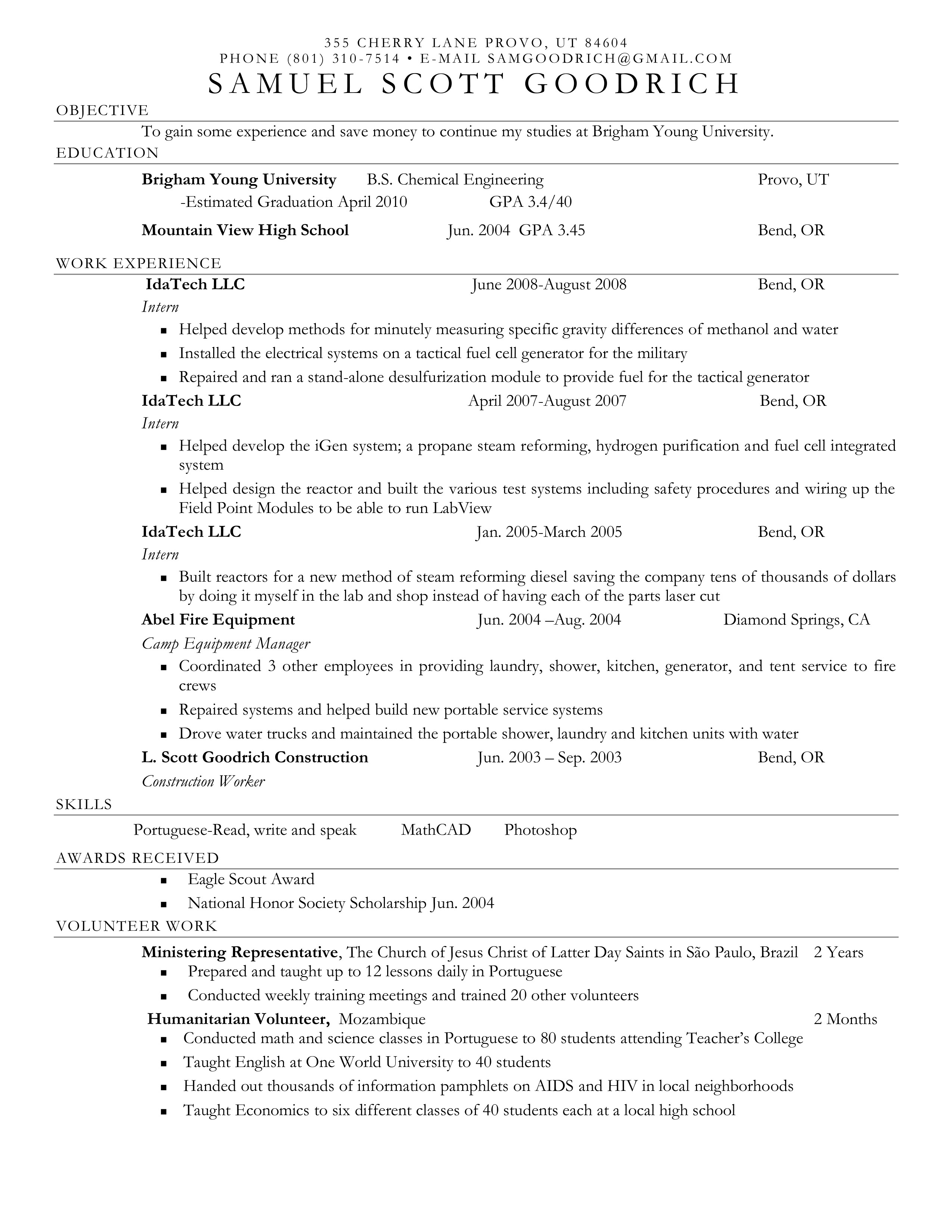 Dow Design Engineer Resume — page 16