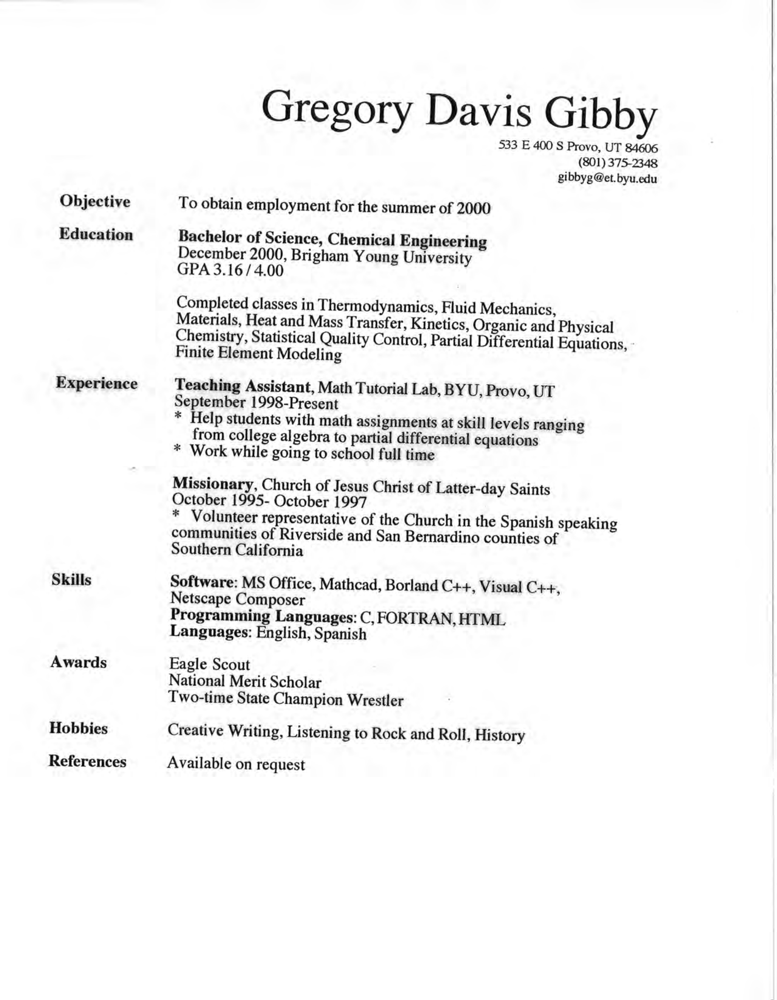 Dow Design Engineer Resume — page 4