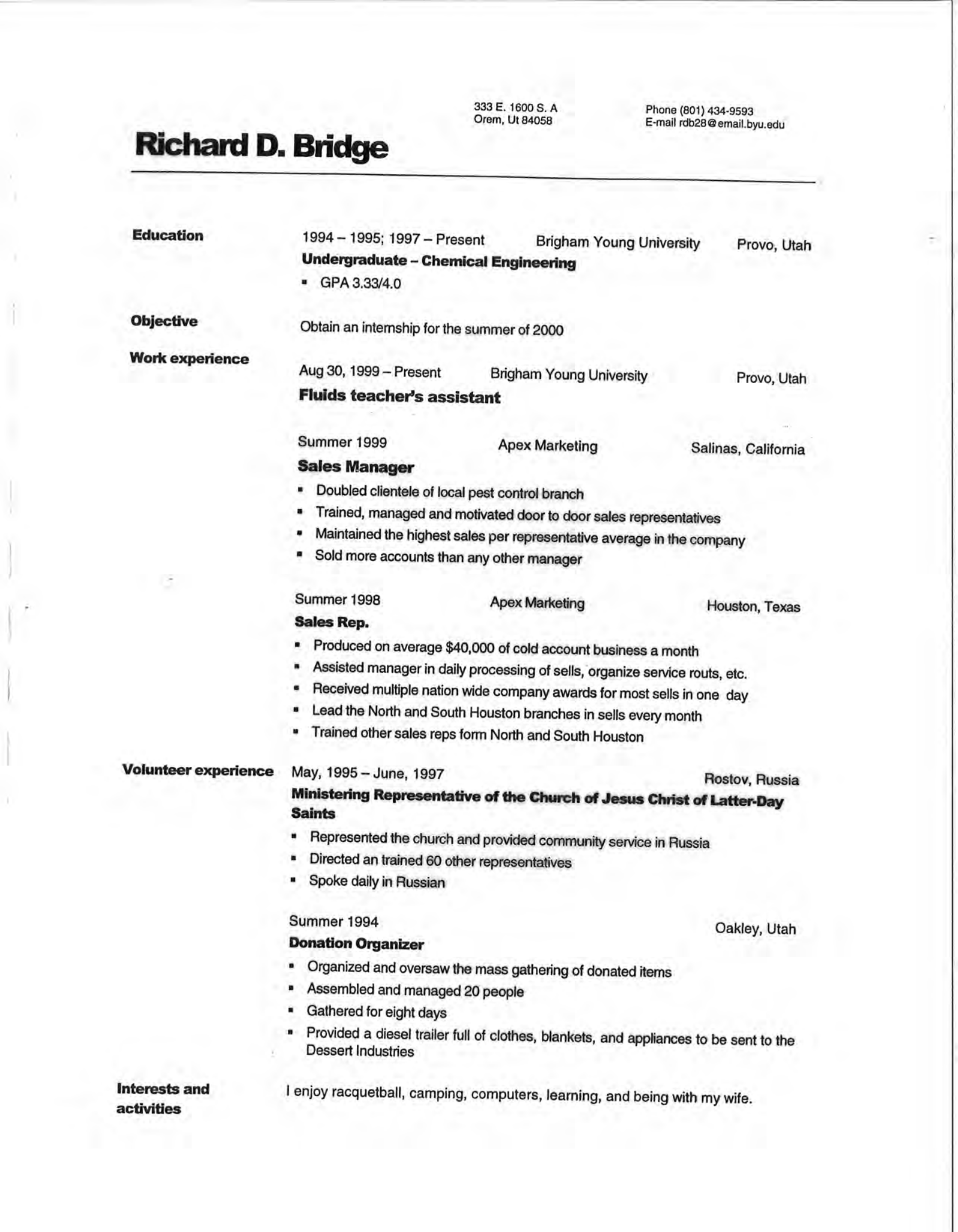 Dow Design Engineer Resume — page 7