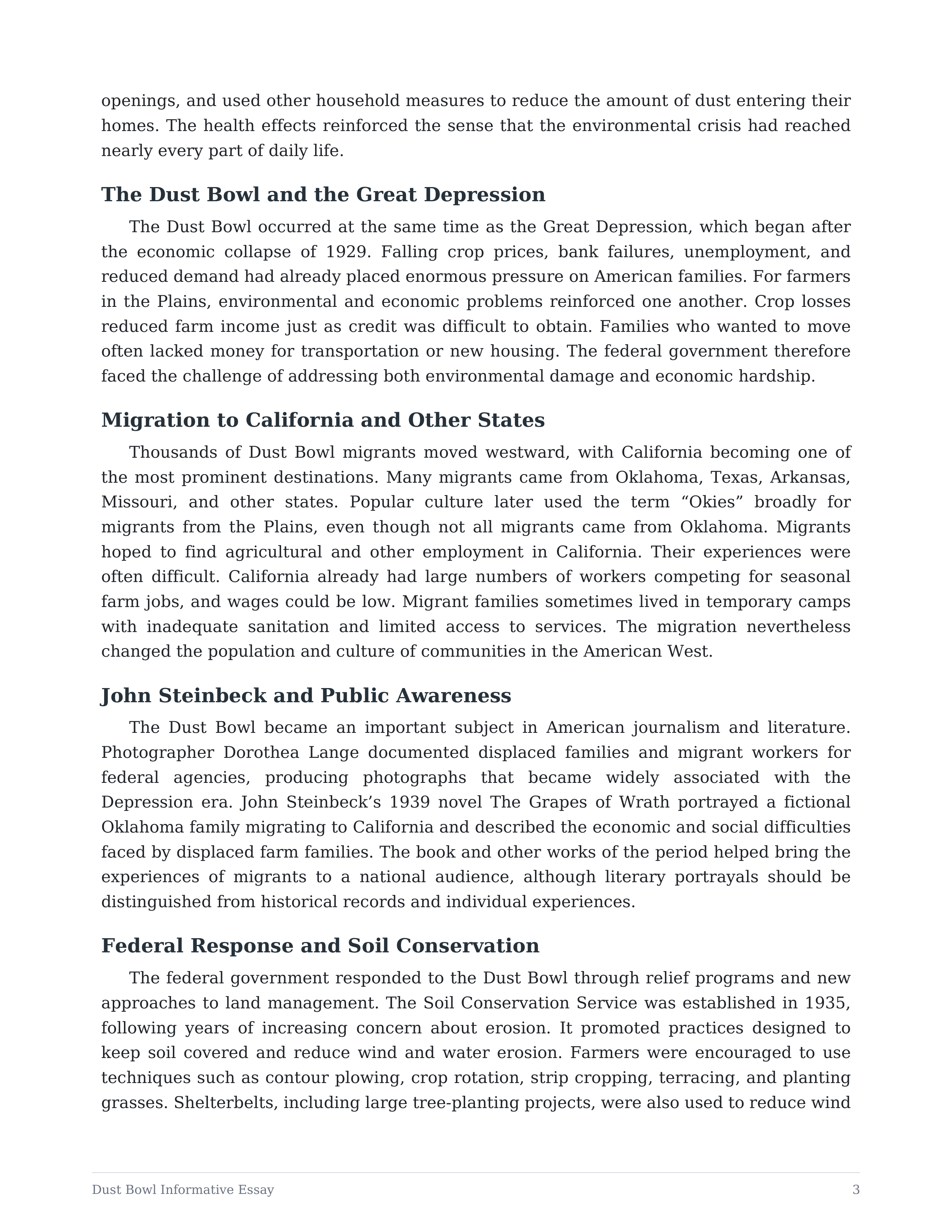 Dust Bowl Informative Essay — page 3