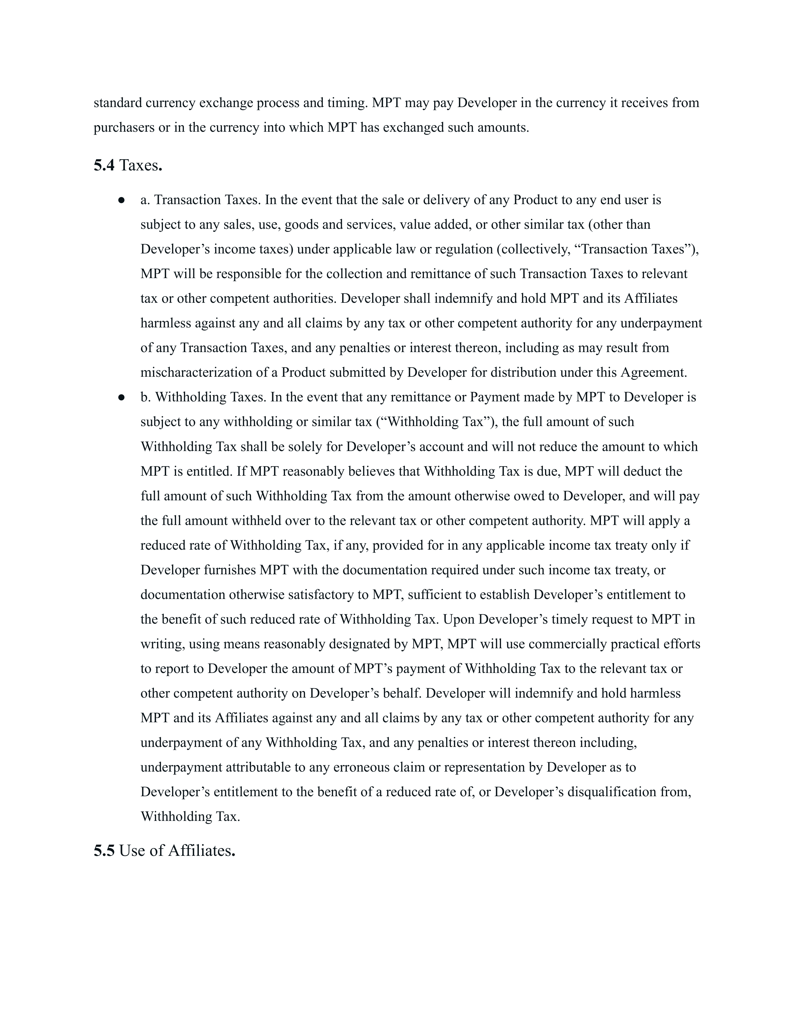Meta Electronic Developer Distribution Agreement — page 10