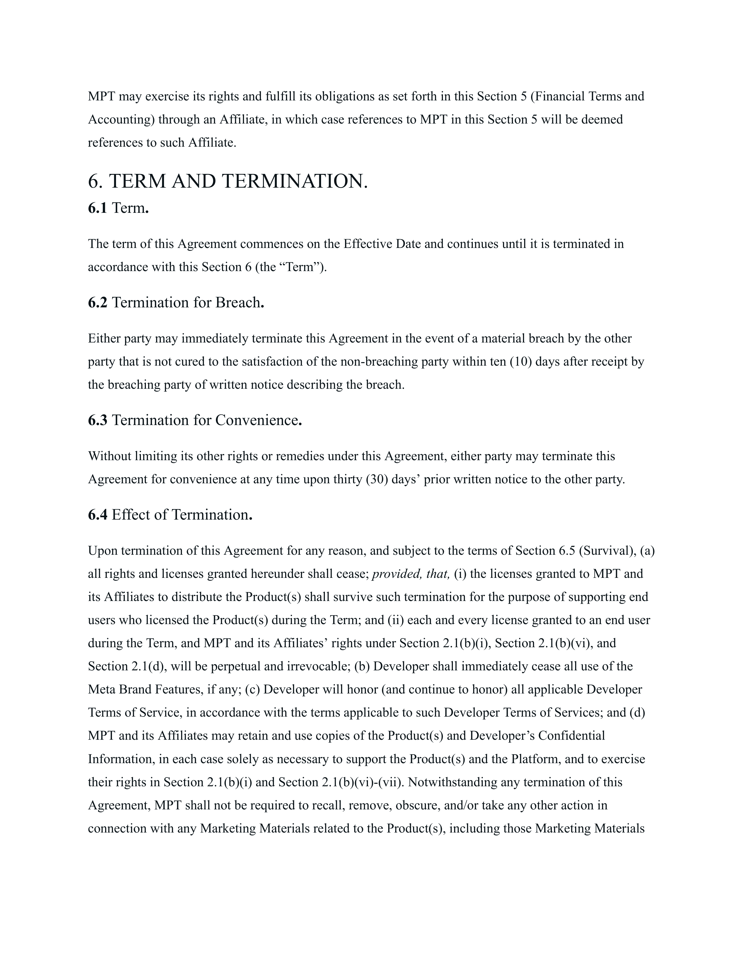 Meta Electronic Developer Distribution Agreement — page 11