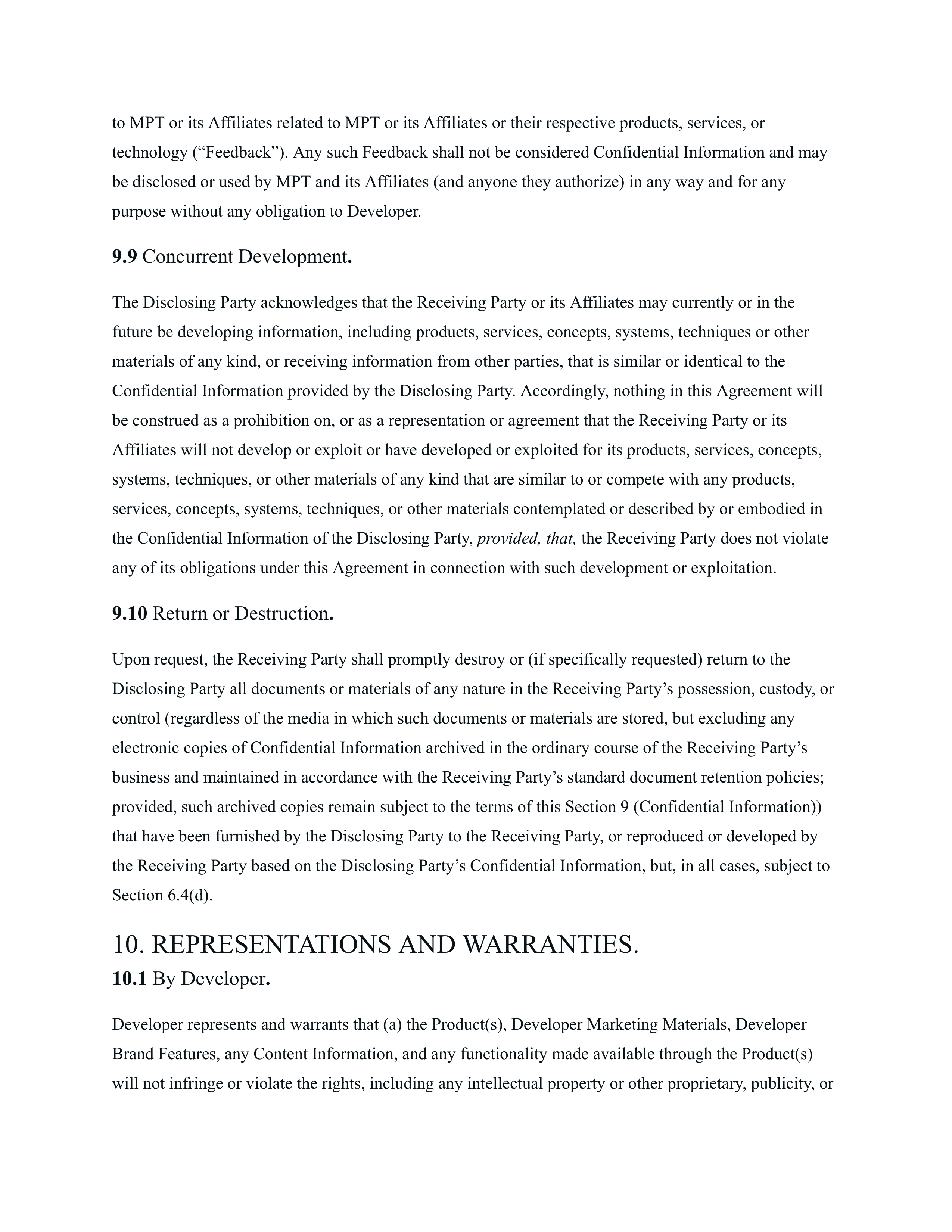 Meta Electronic Developer Distribution Agreement — page 16
