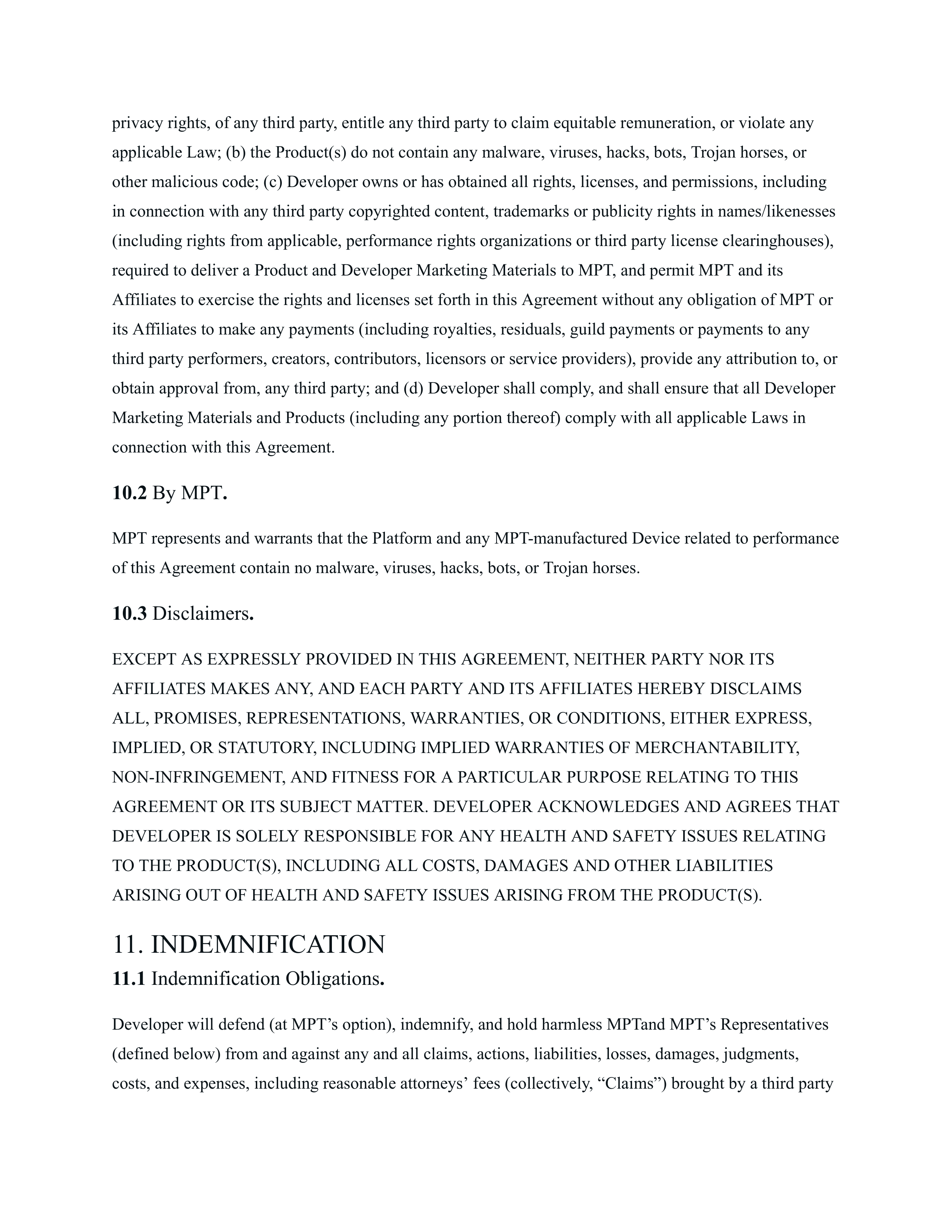 Meta Electronic Developer Distribution Agreement — page 17