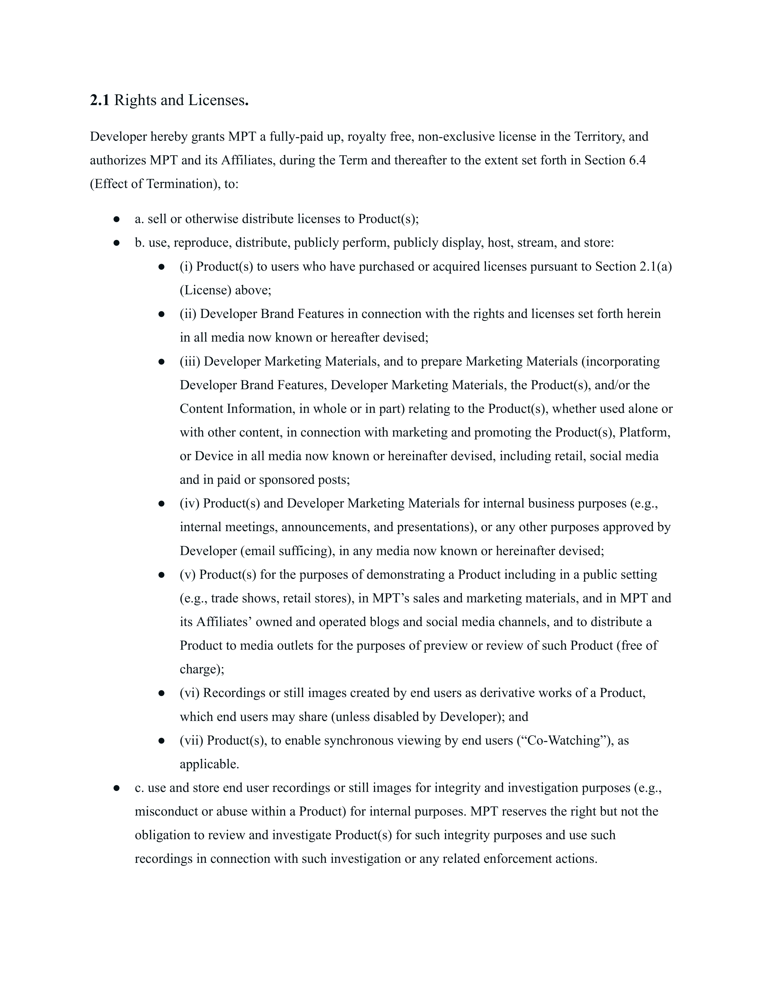 Meta Electronic Developer Distribution Agreement — page 5