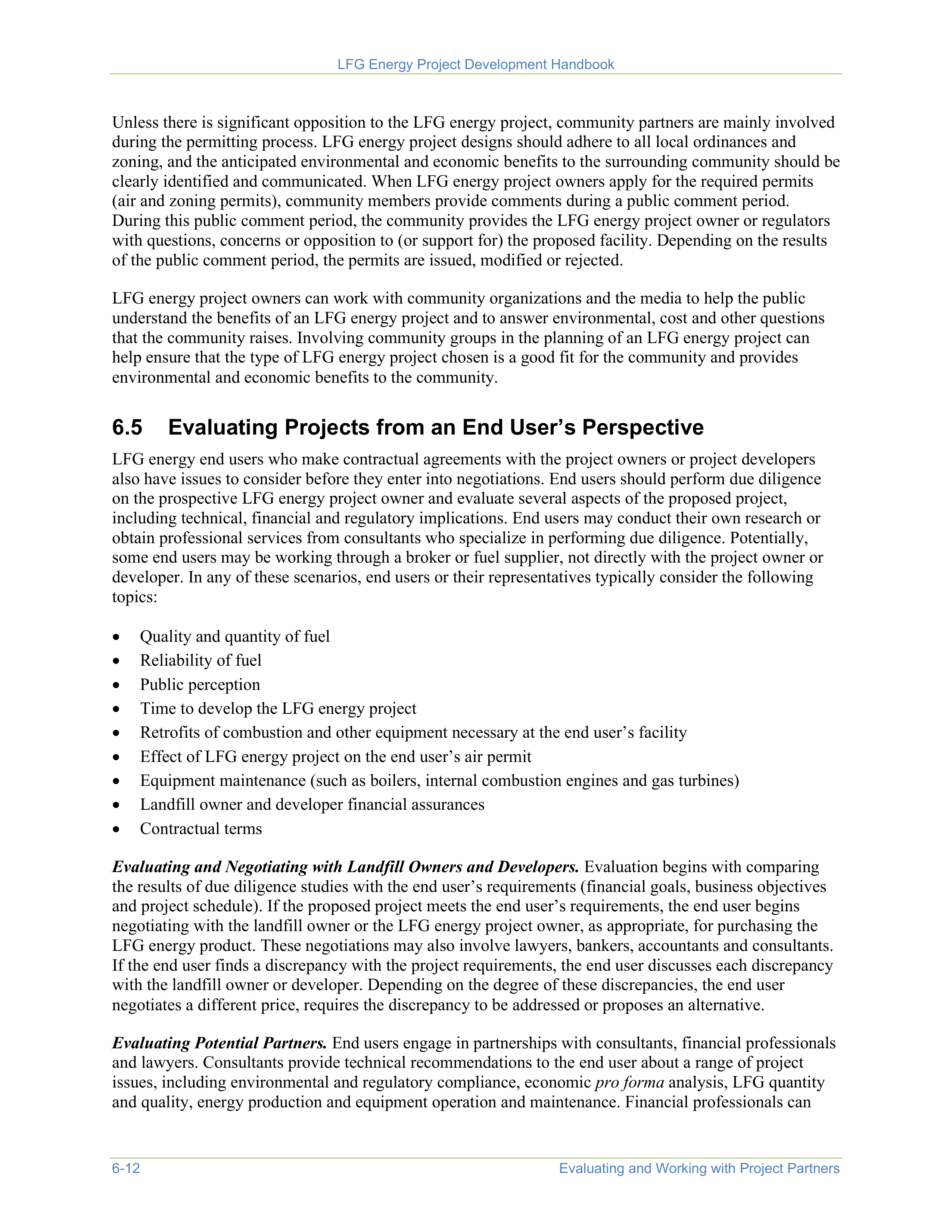 EPA Landfill Gas Energy Project Development Handbook — page 100