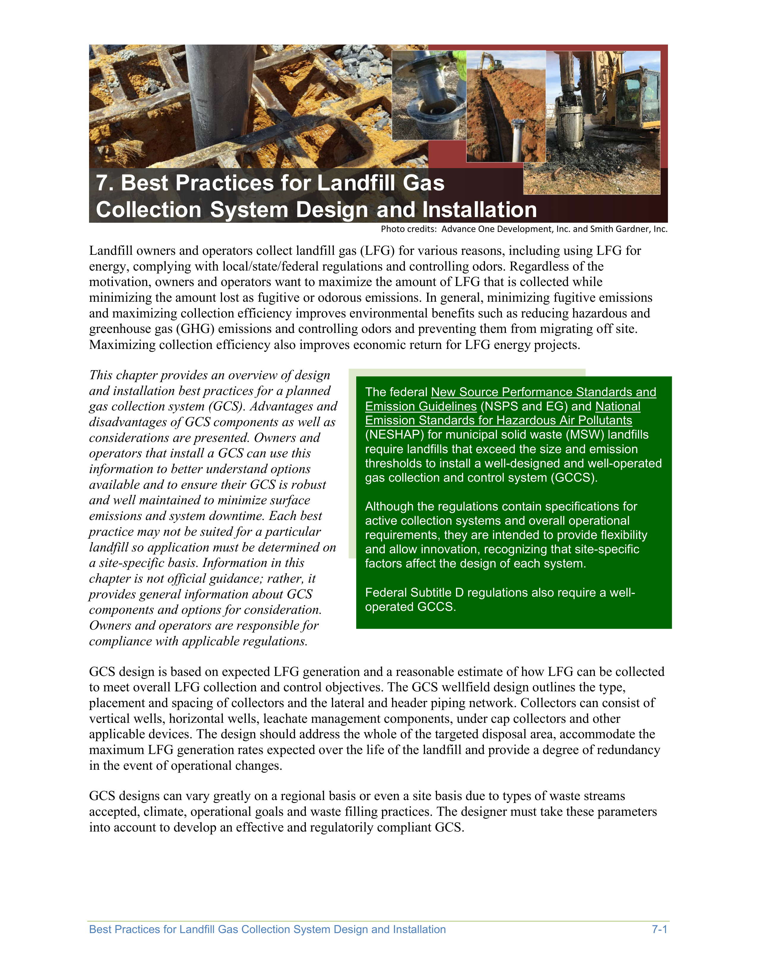 EPA Landfill Gas Energy Project Development Handbook — page 103