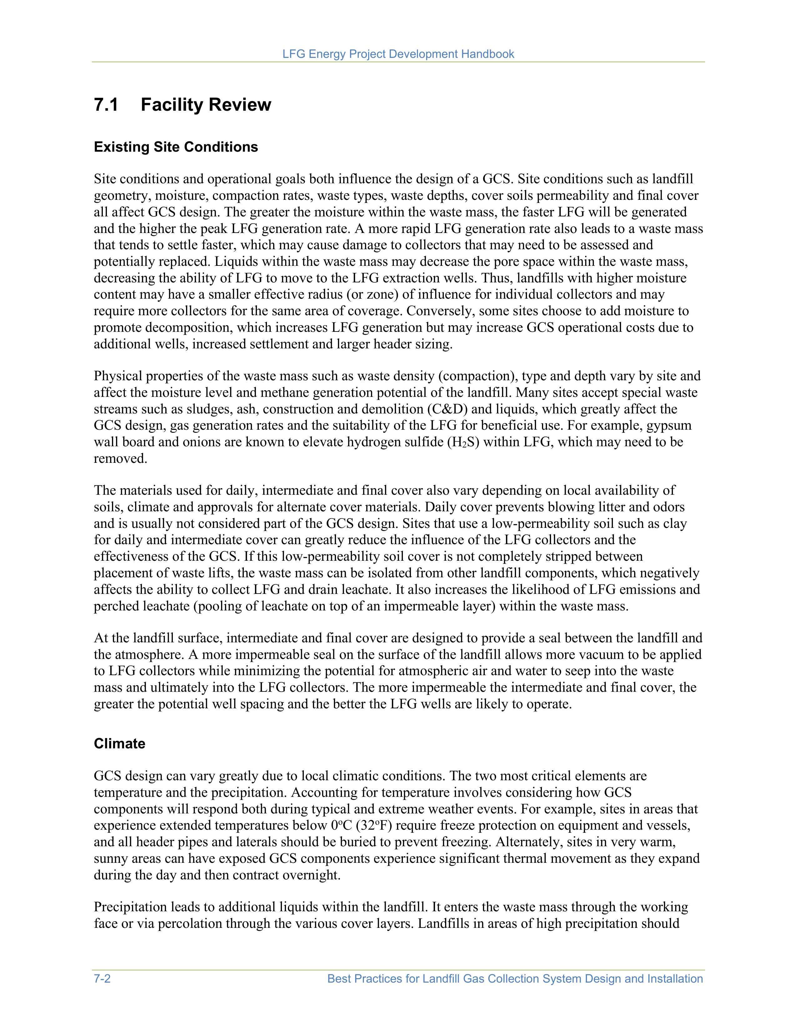EPA Landfill Gas Energy Project Development Handbook — page 104