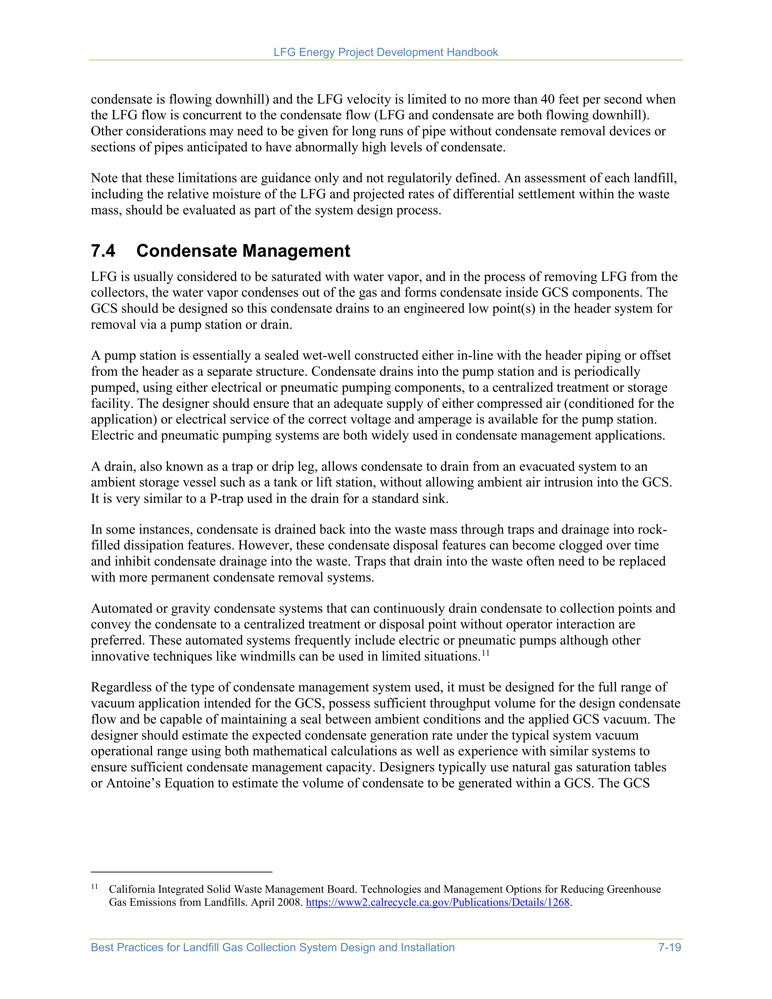 EPA Landfill Gas Energy Project Development Handbook — page 121