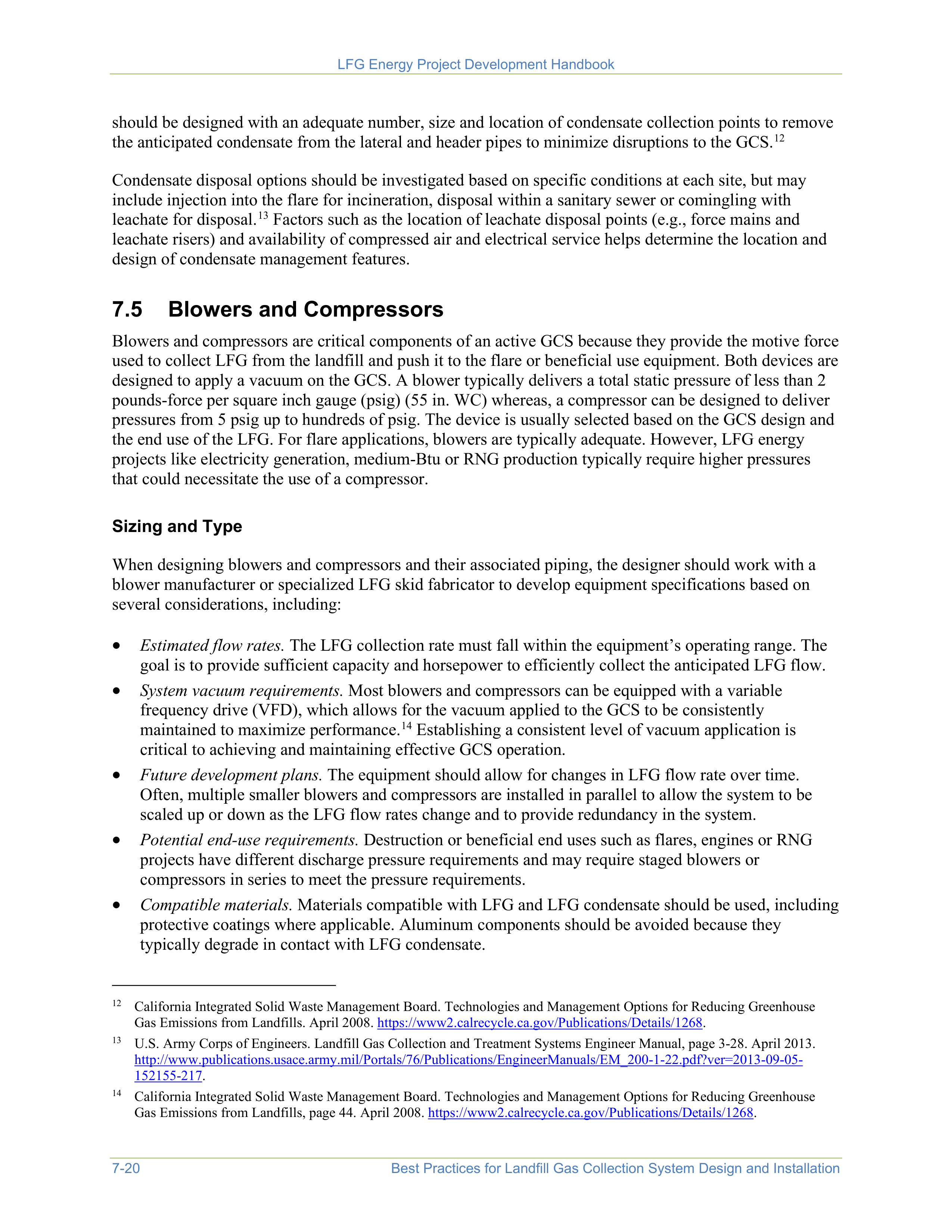 EPA Landfill Gas Energy Project Development Handbook — page 122